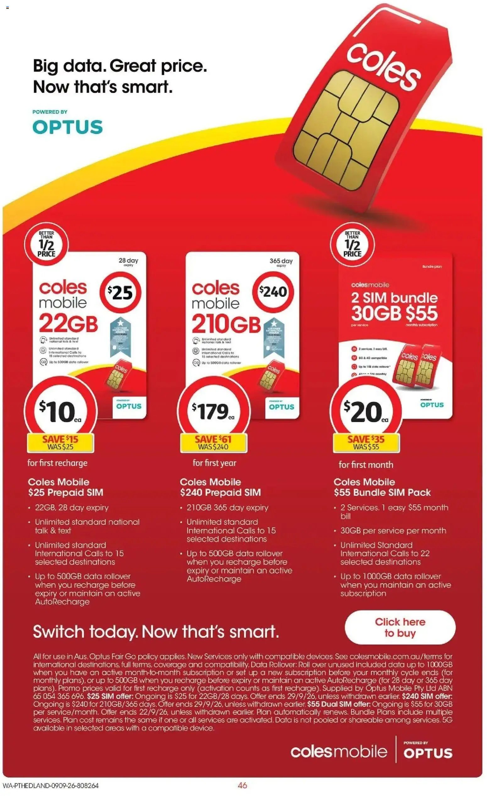 Coles catalogue from 09/09/2026 Coles catalogue PT Hedland