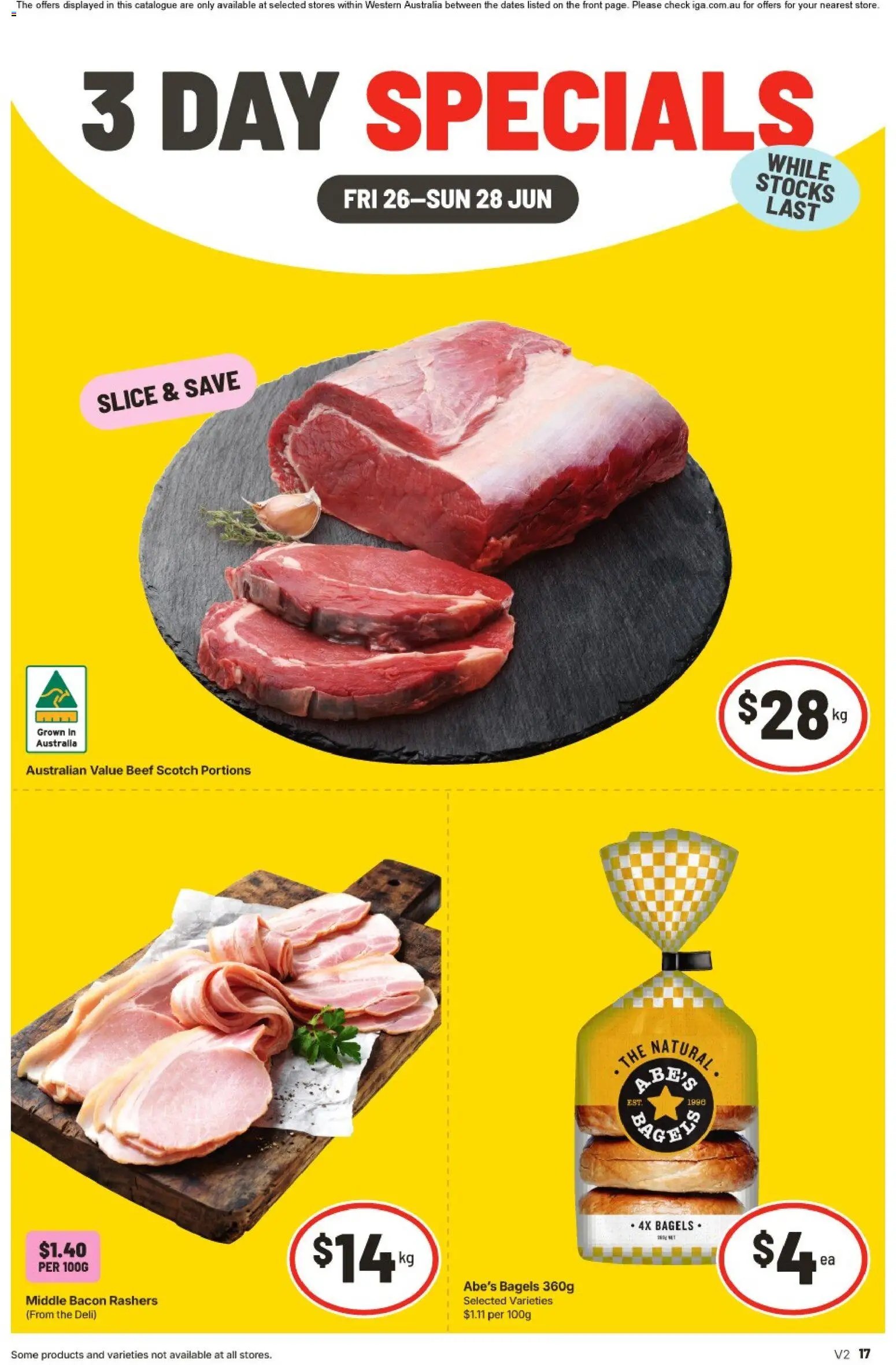 IGA catalogue from 26/06/2026 IGA -3 Day Specials - NT/WA