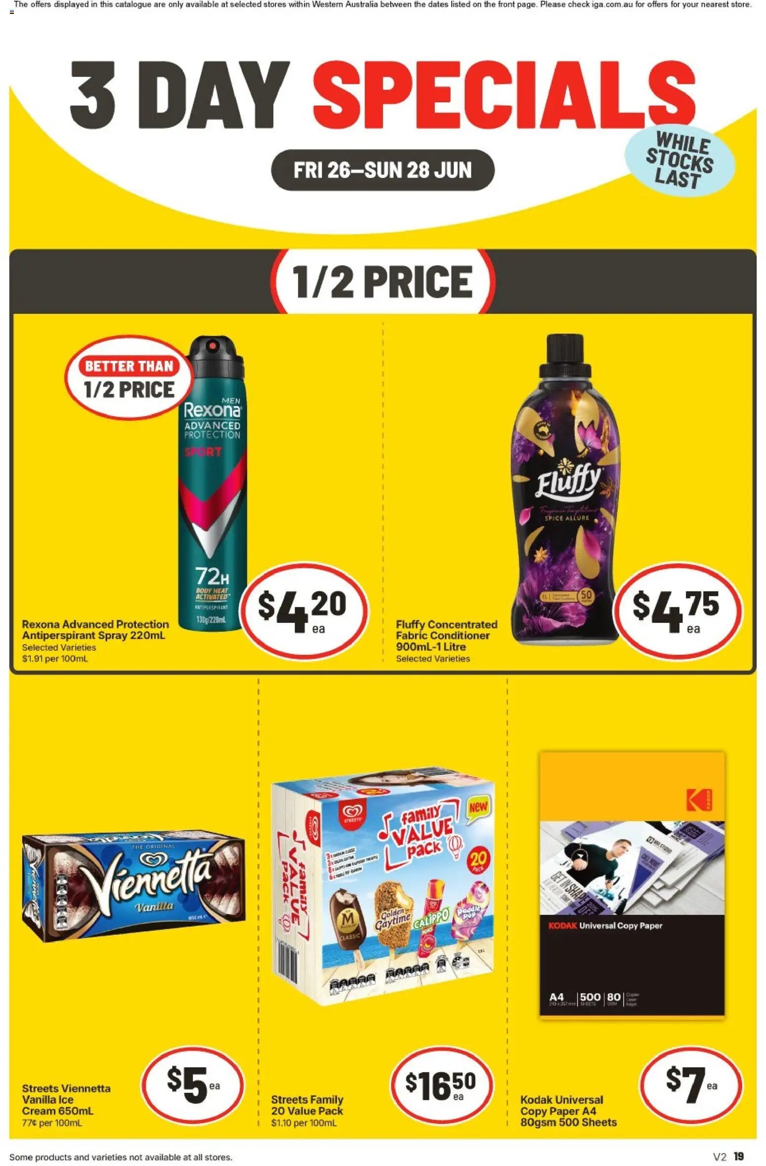 IGA catalogue from 26/06/2026 IGA -3 Day Specials - NT/WA
