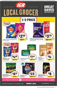 IGA catalogue from 23/09/2026 IGA Local Groce Abbotsford