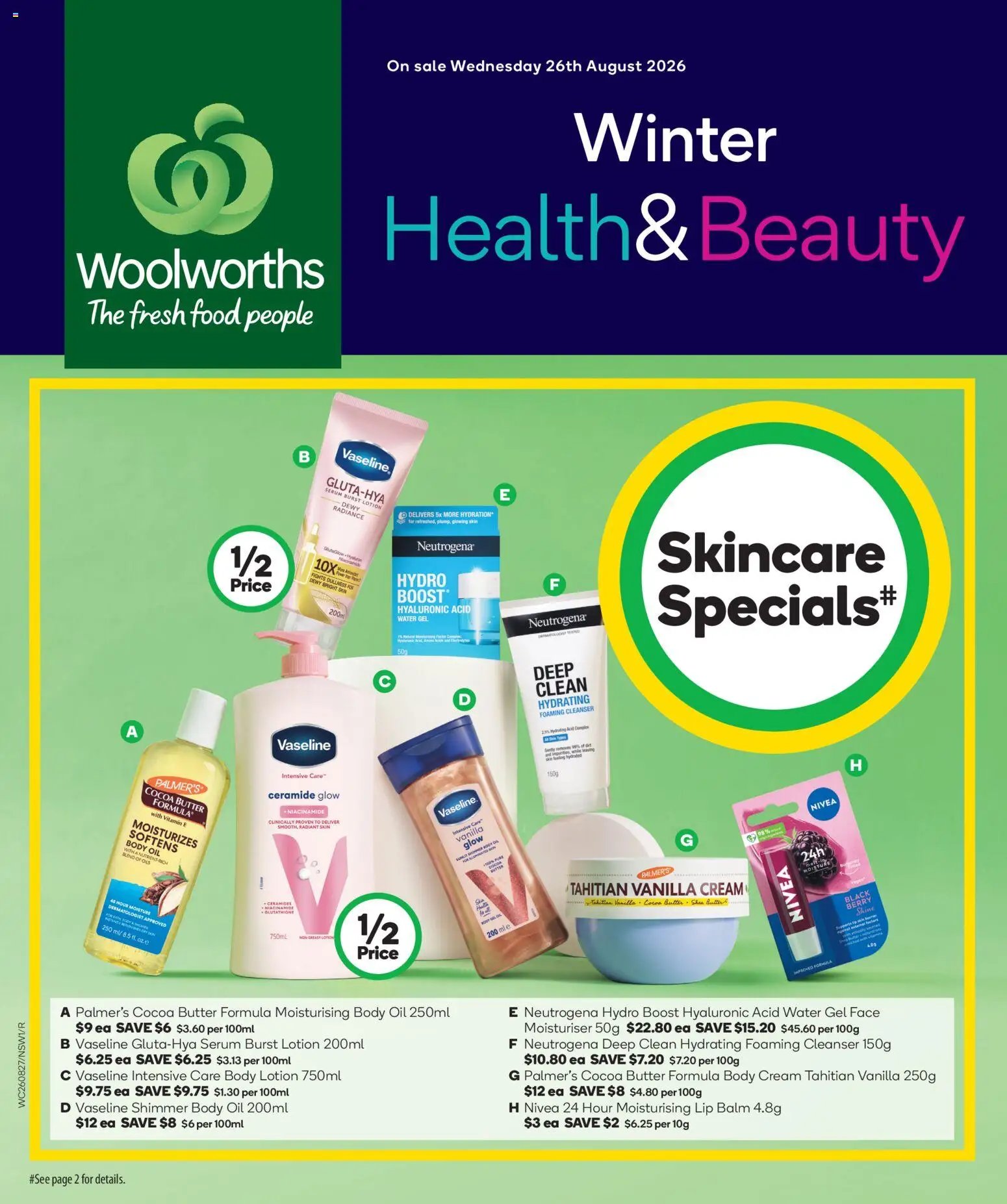 Woolworths catalogue from 26/08/2026 Woolworths Winter Health & Beauty Catalogue