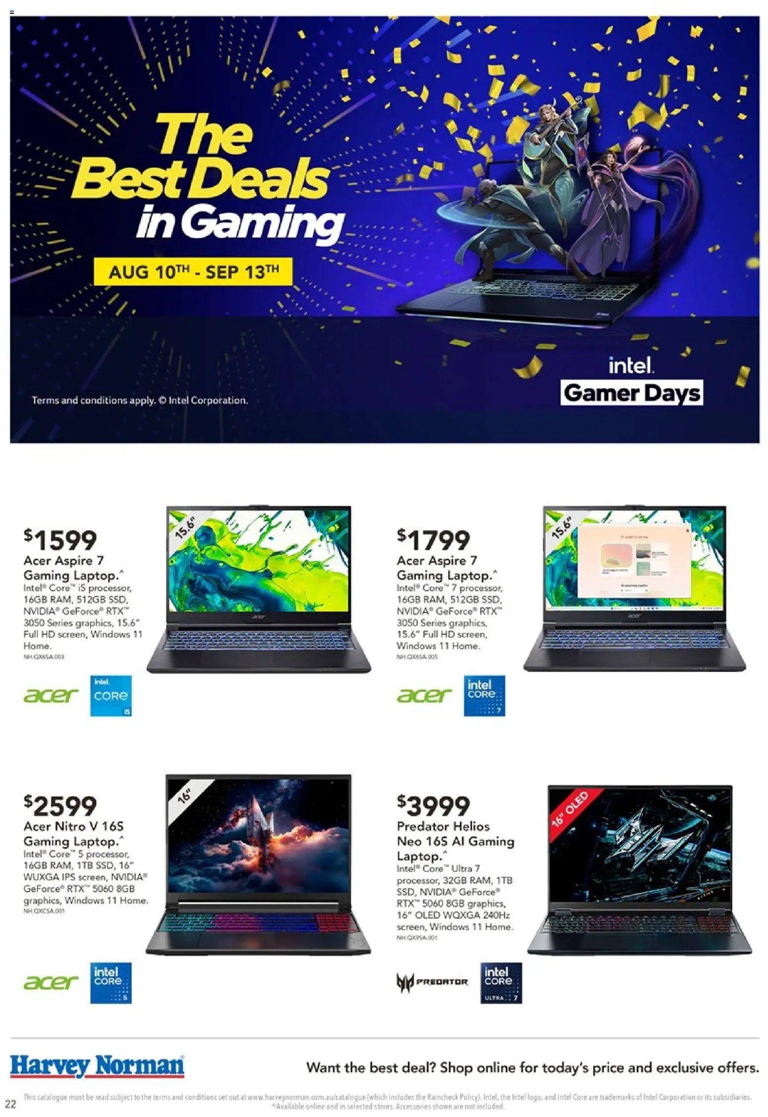Harvey Norman catalogue from 18/08/2026 Harvey Norman Computers Level up your Gear