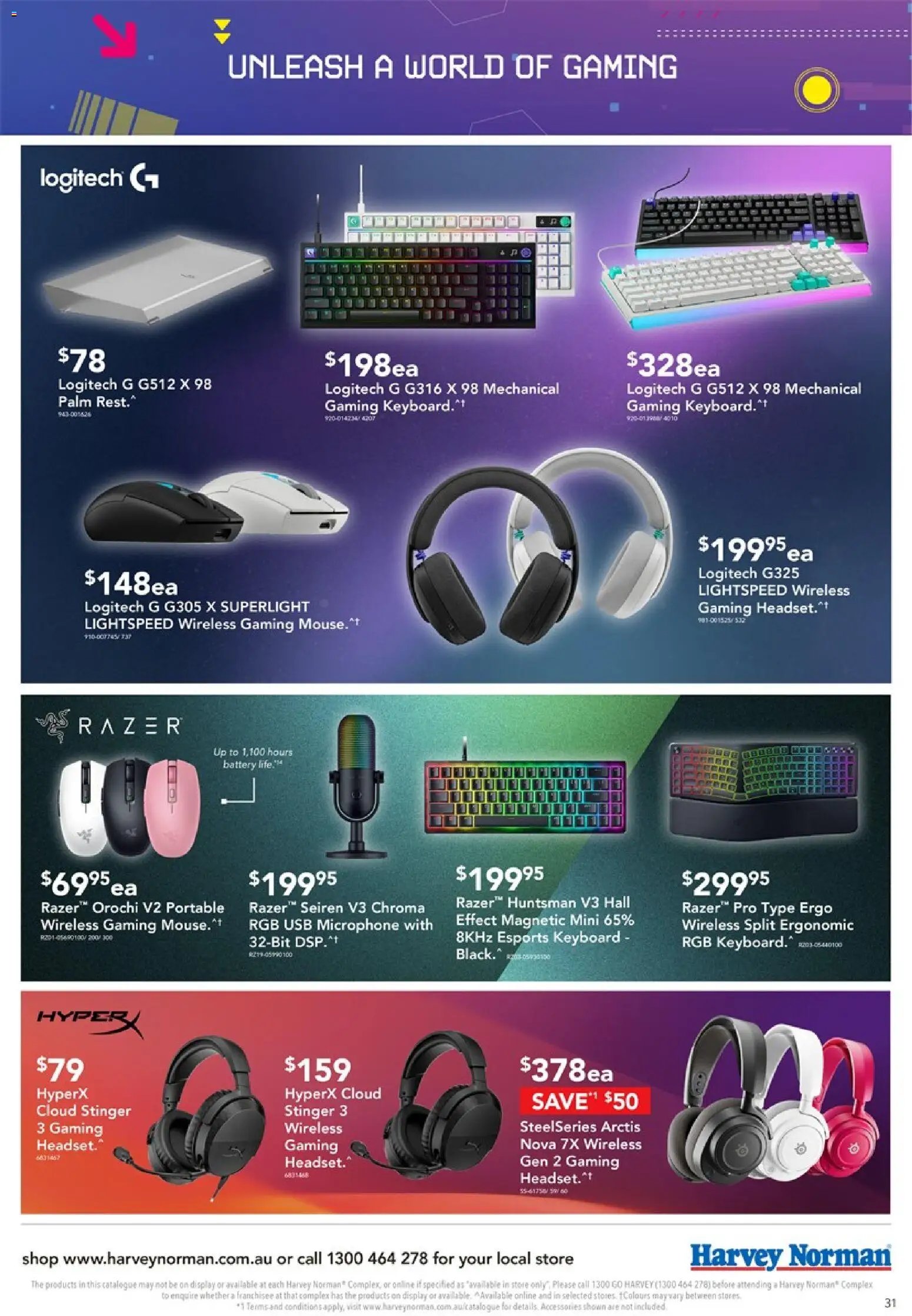Harvey Norman catalogue from 18/08/2026 Harvey Norman Computers Level up your Gear