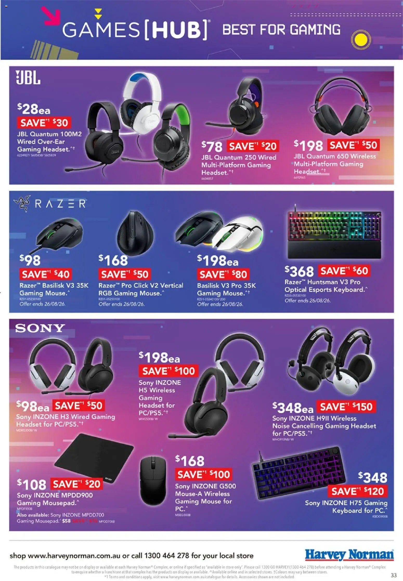 Harvey Norman catalogue from 18/08/2026 Harvey Norman Computers Level up your Gear