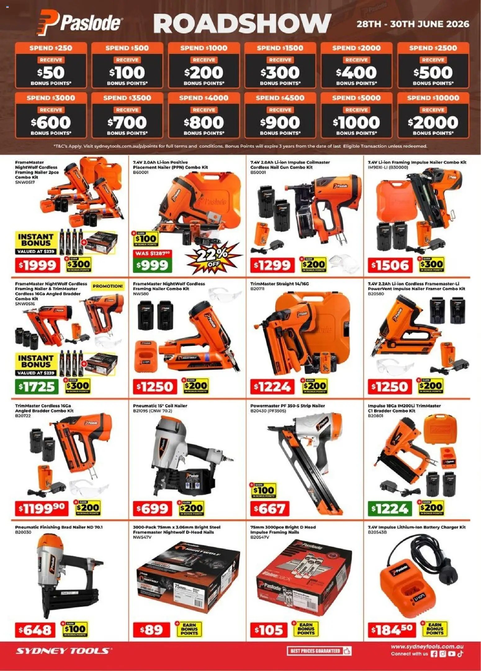 Sydney Tools catalogue from 28/06/2026 Sydney Tools catalogue