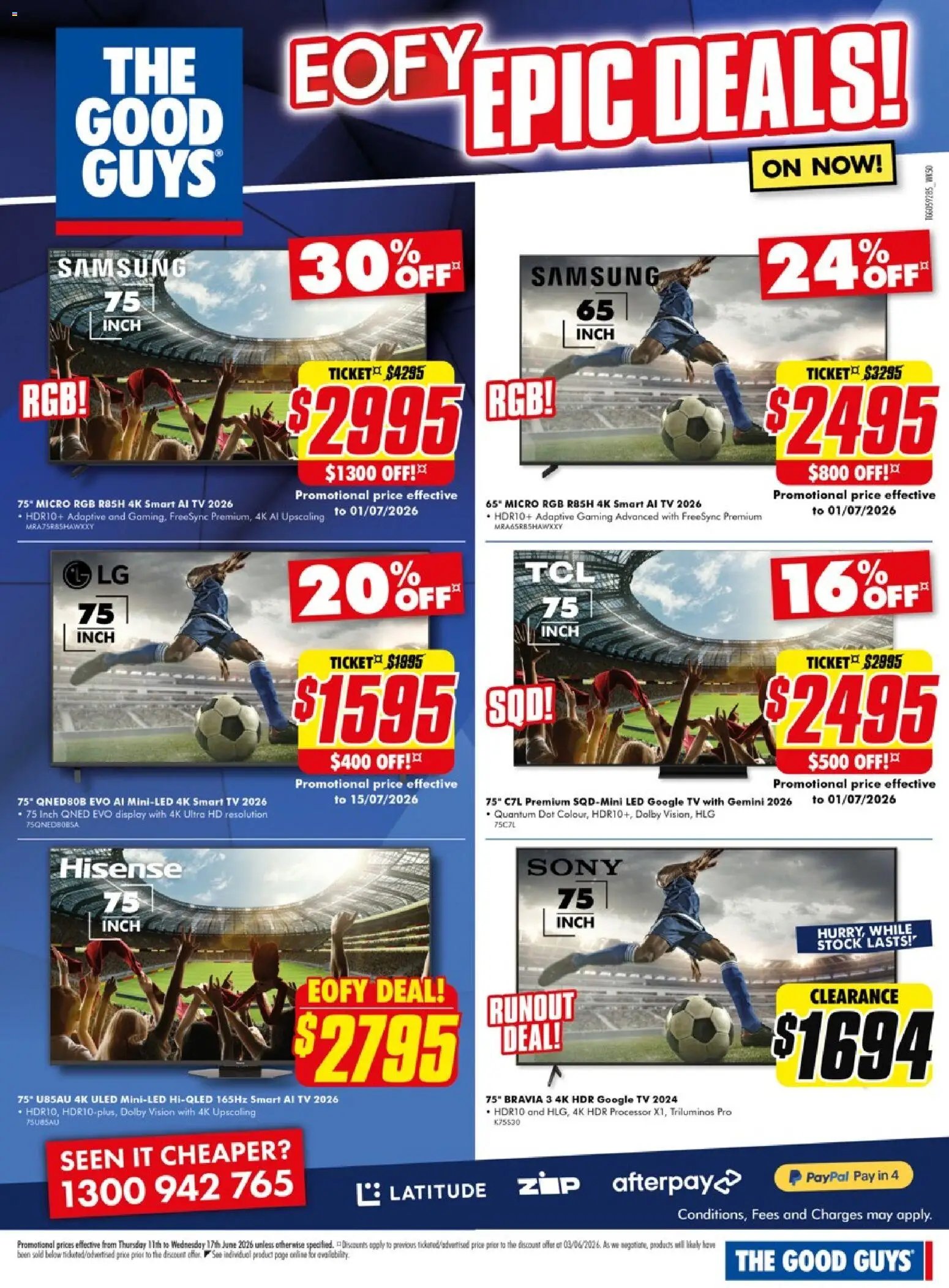 The Good Guys catalogue from 10/06/2026 The Good Guys Eofy epic deals
