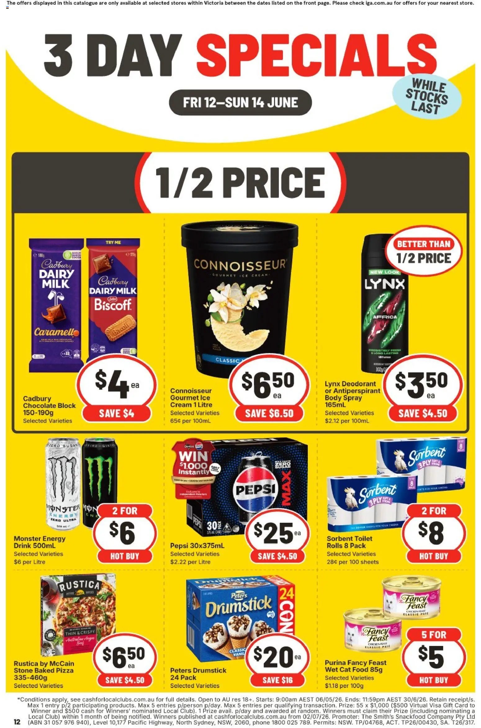 IGA catalogue from 12/06/2026 IGA 3 Day Specials VIC