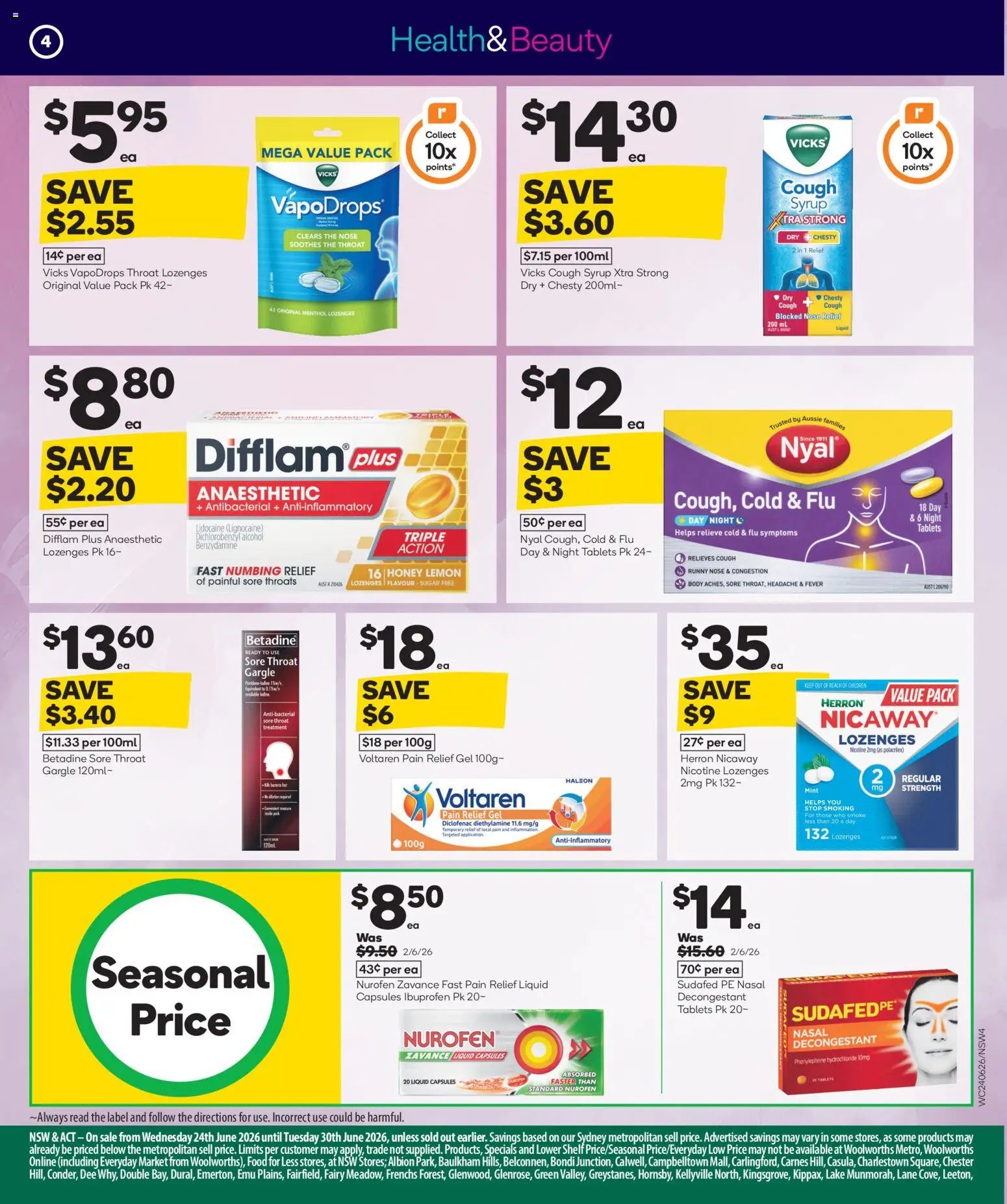 Woolworths catalogue from 24/06/2026 Woolworths Winter Health & Beauty