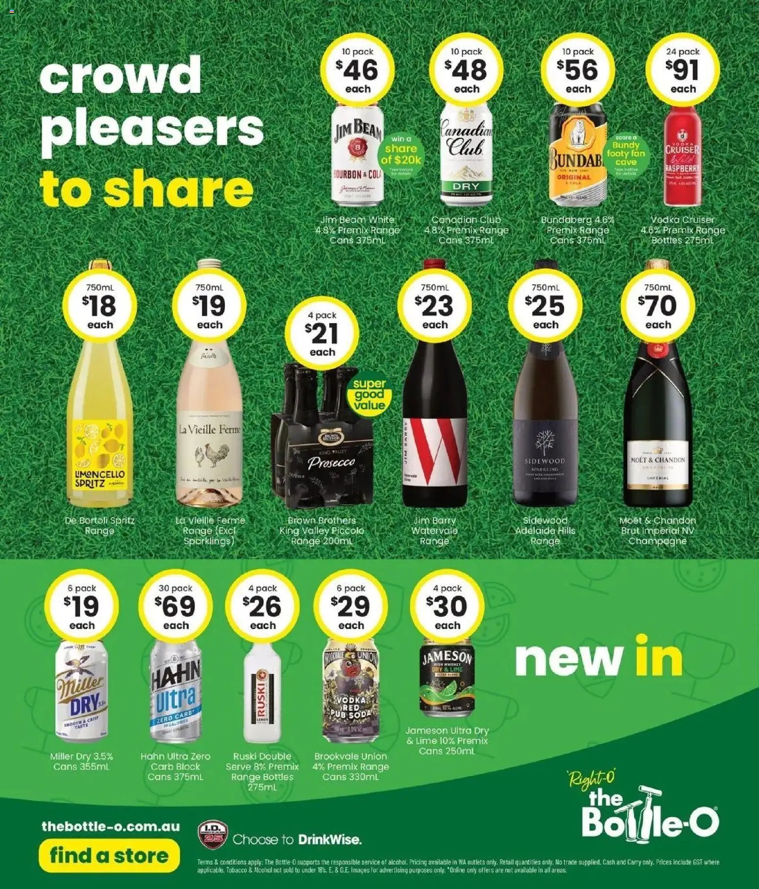The Bottle-O catalogue from 14/09/2026 Good value booze for good value fans 14/09