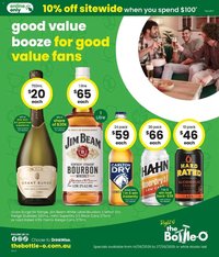 The Bottle-O catalogue from 14/09/2026 Good value booze for good value fans 14/09