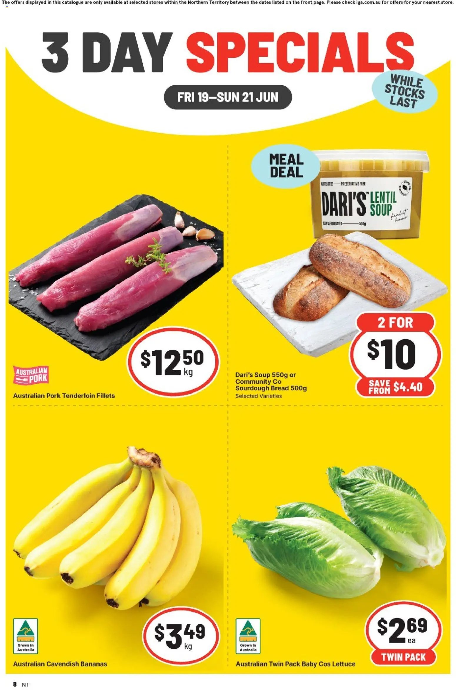 IGA catalogue from 19/06/2026 IGA 3 Day Specials NT