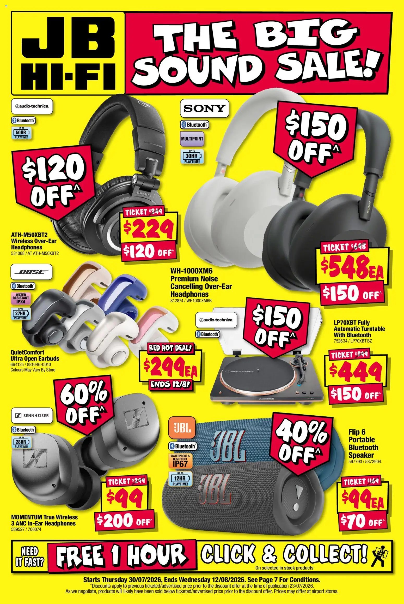 JB Hi-Fi catalogue from 30/07/2026 JB Hi-Fi The Big Sound Sale