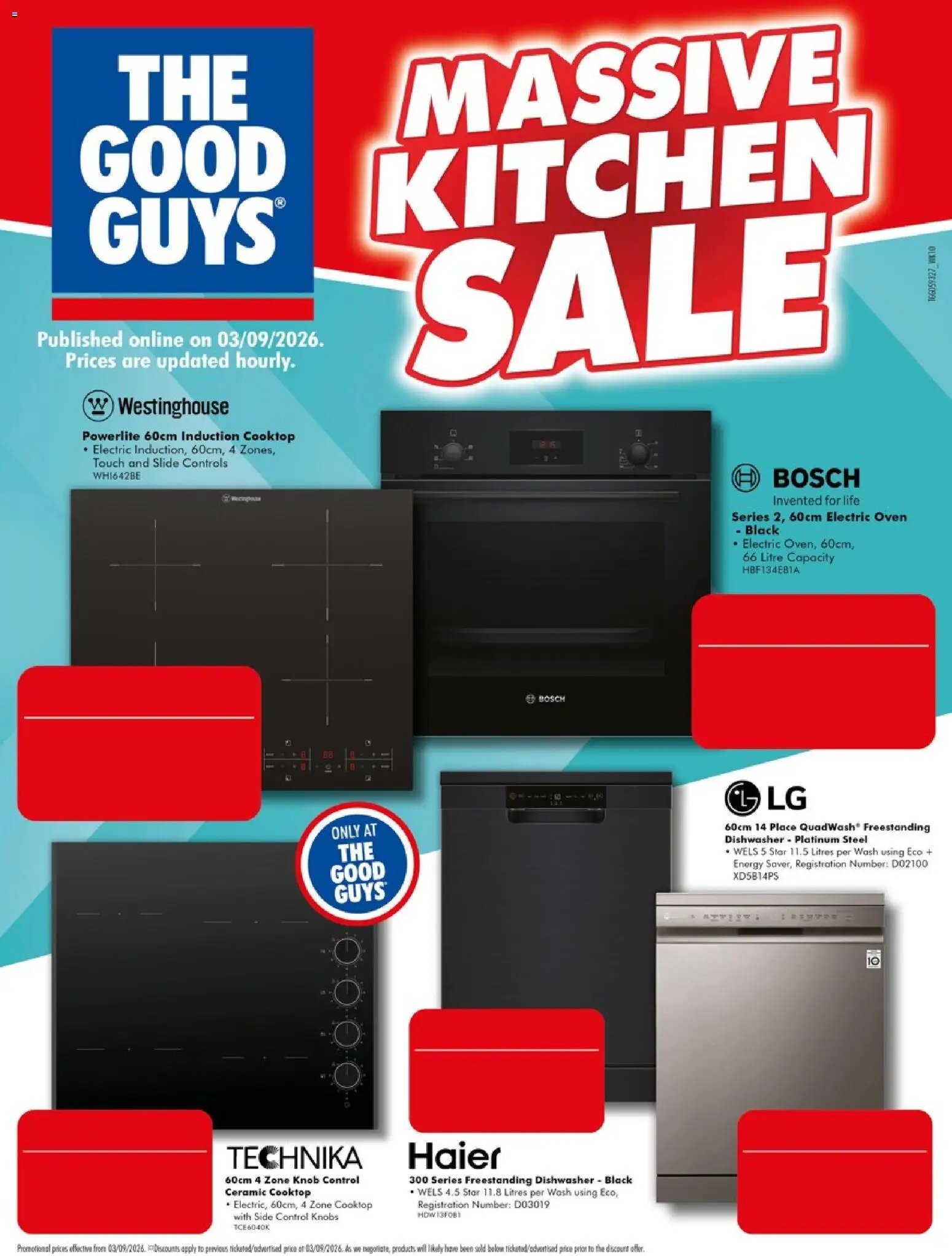The Good Guys catalogue from 03/09/2026 The Good Guys Massive Kitchen Sale