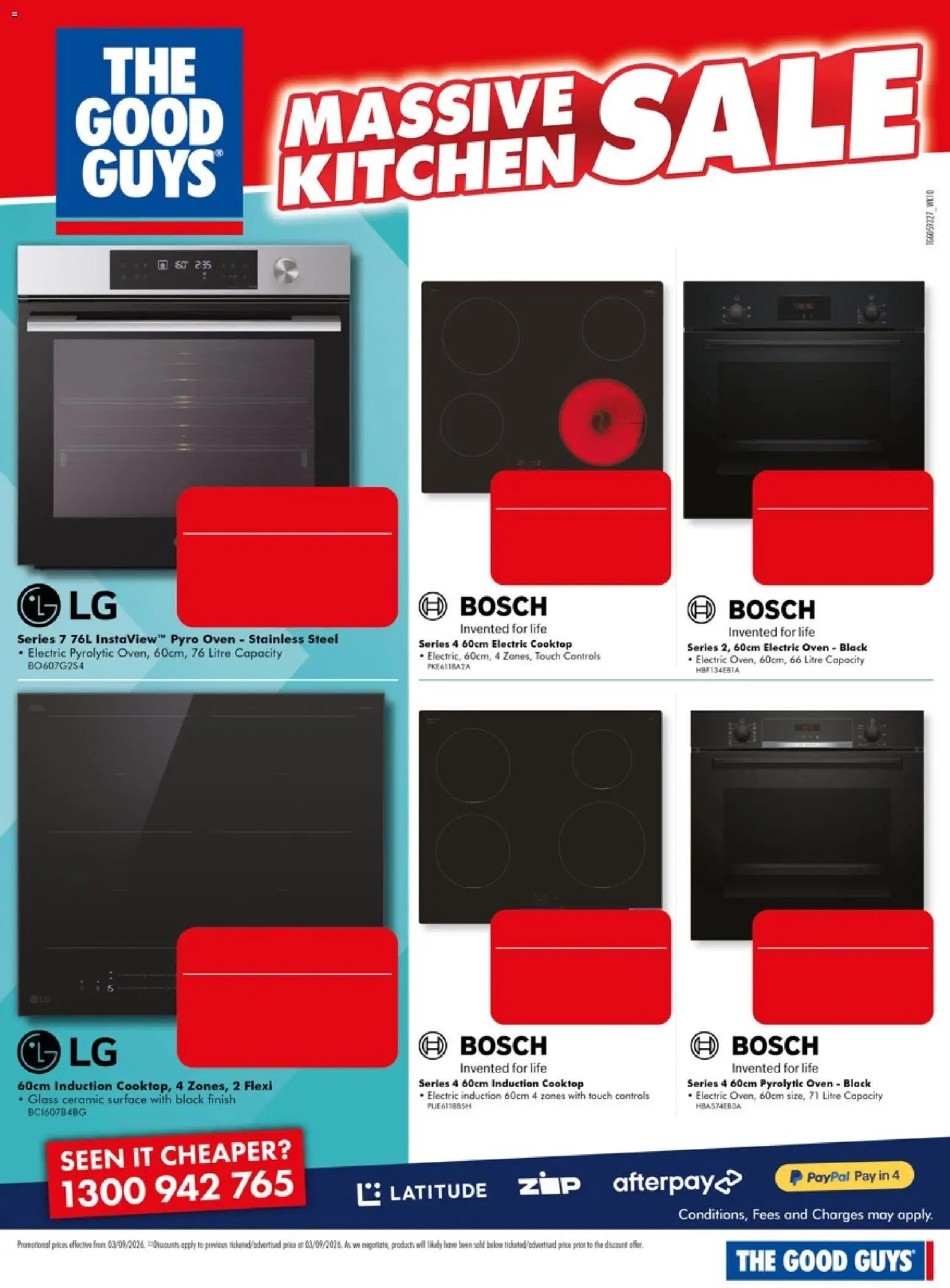 The Good Guys catalogue from 03/09/2026 The Good Guys Massive Kitchen Sale