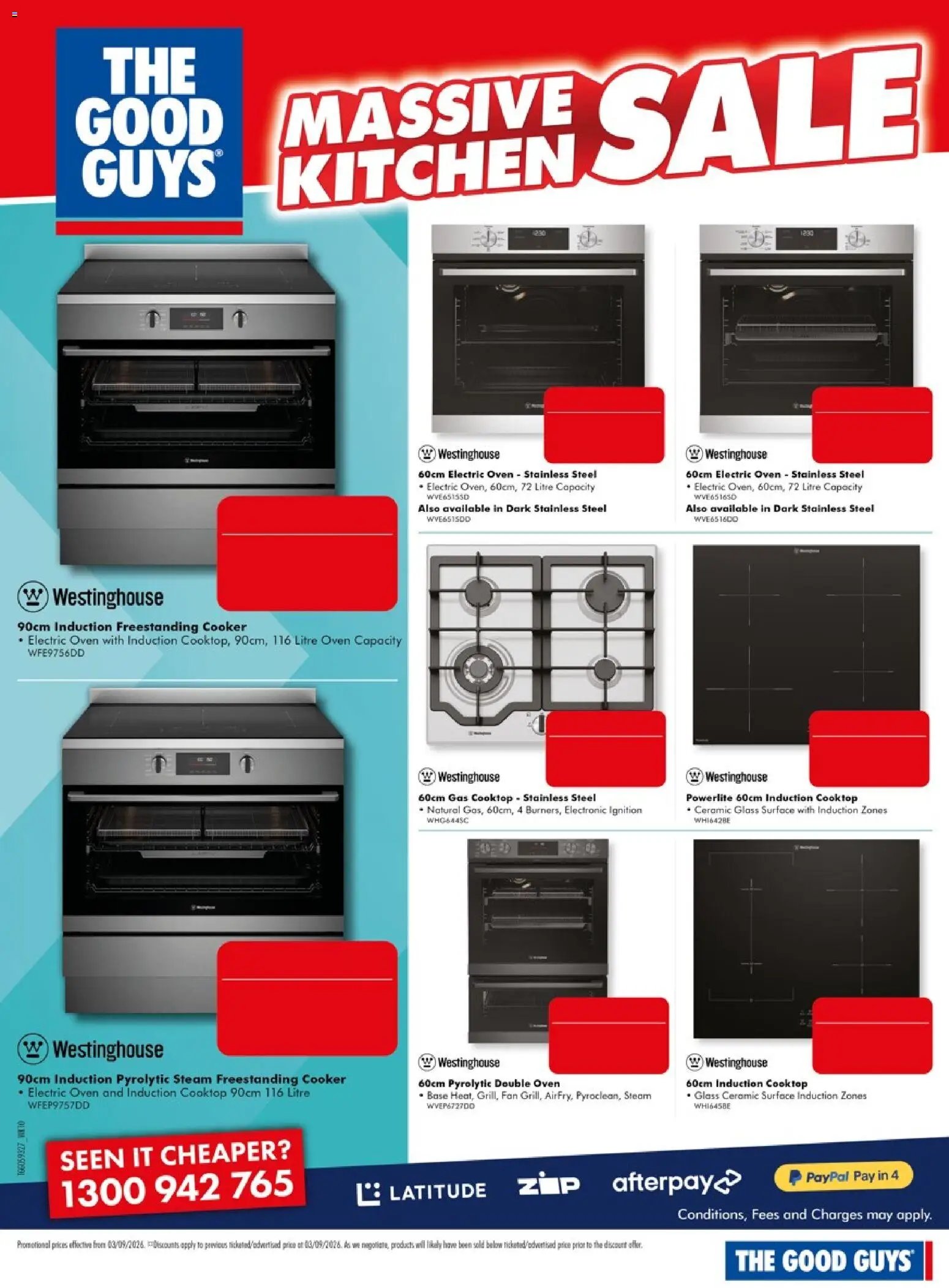 The Good Guys catalogue from 03/09/2026 The Good Guys Massive Kitchen Sale