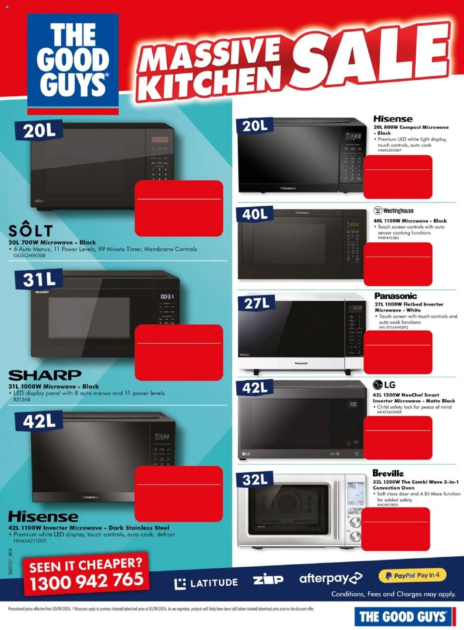 The Good Guys catalogue from 03/09/2026 The Good Guys Massive Kitchen Sale