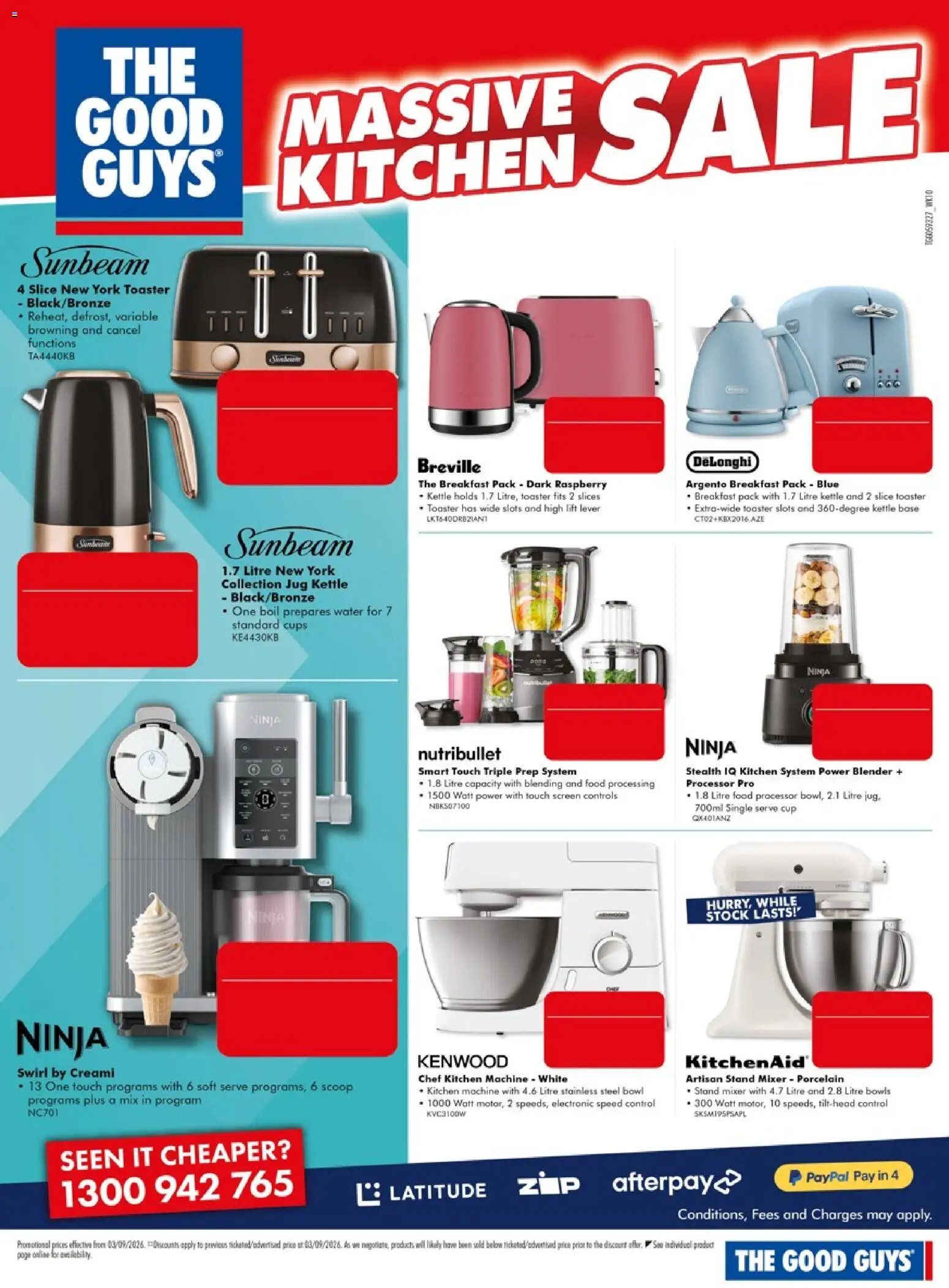 The Good Guys catalogue from 03/09/2026 The Good Guys Massive Kitchen Sale