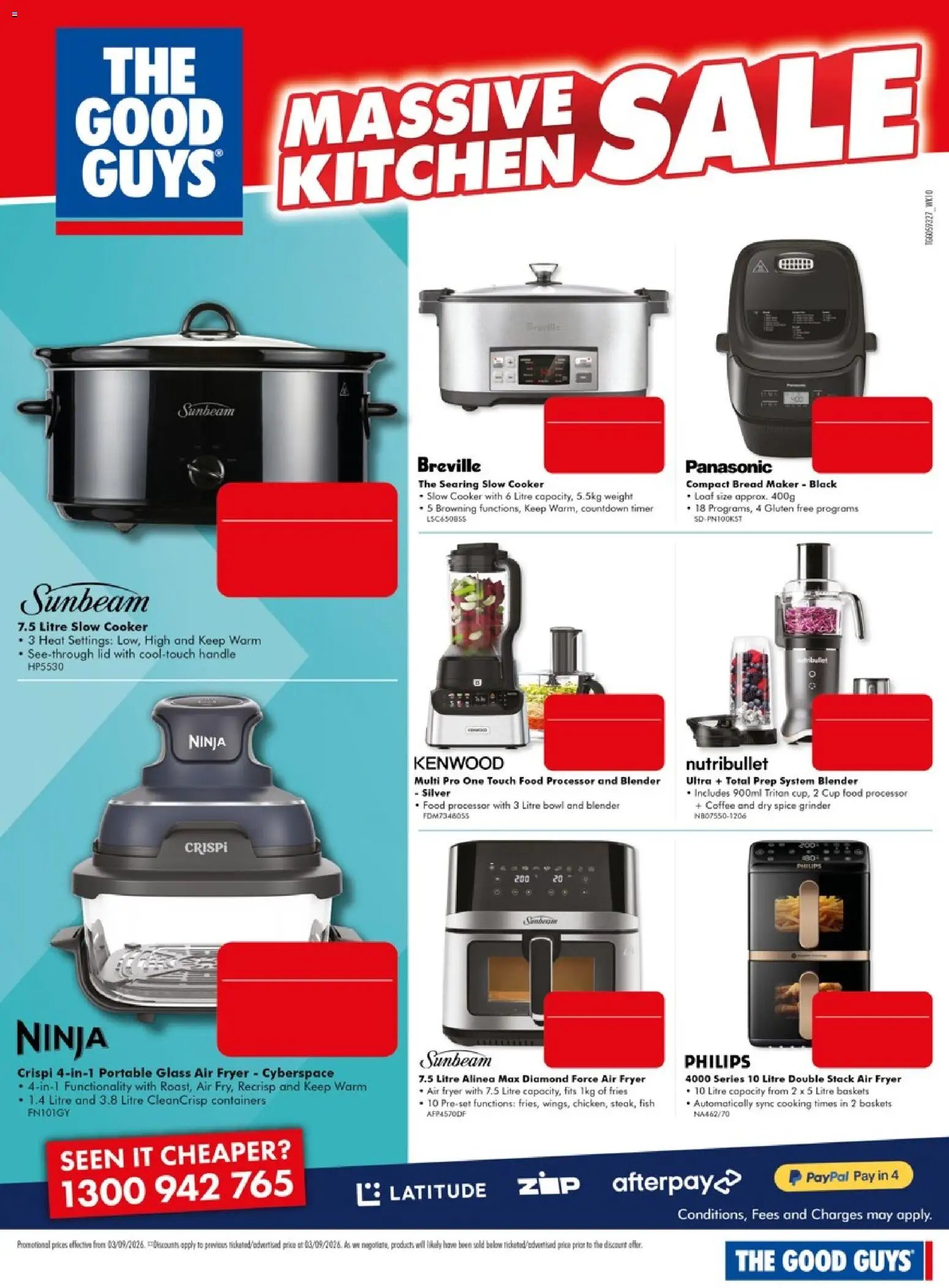 The Good Guys catalogue from 03/09/2026 The Good Guys Massive Kitchen Sale