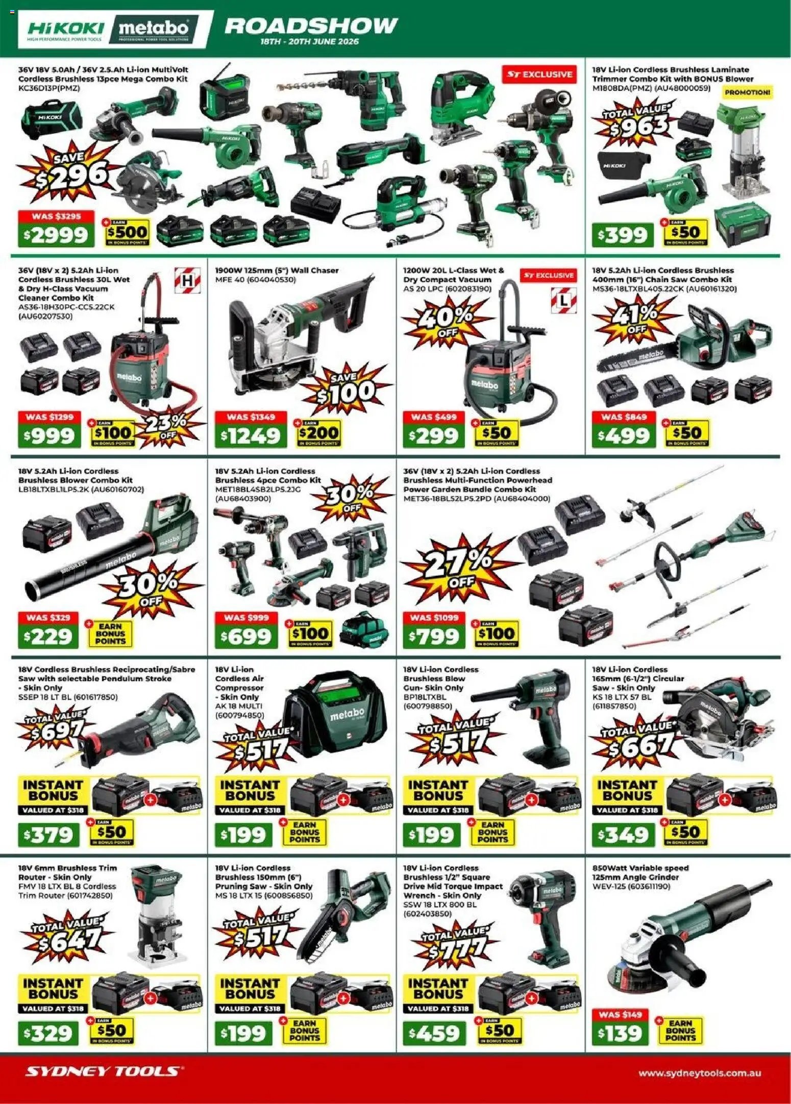 Sydney Tools catalogue from 18/06/2026 Sydney Tools catalogue