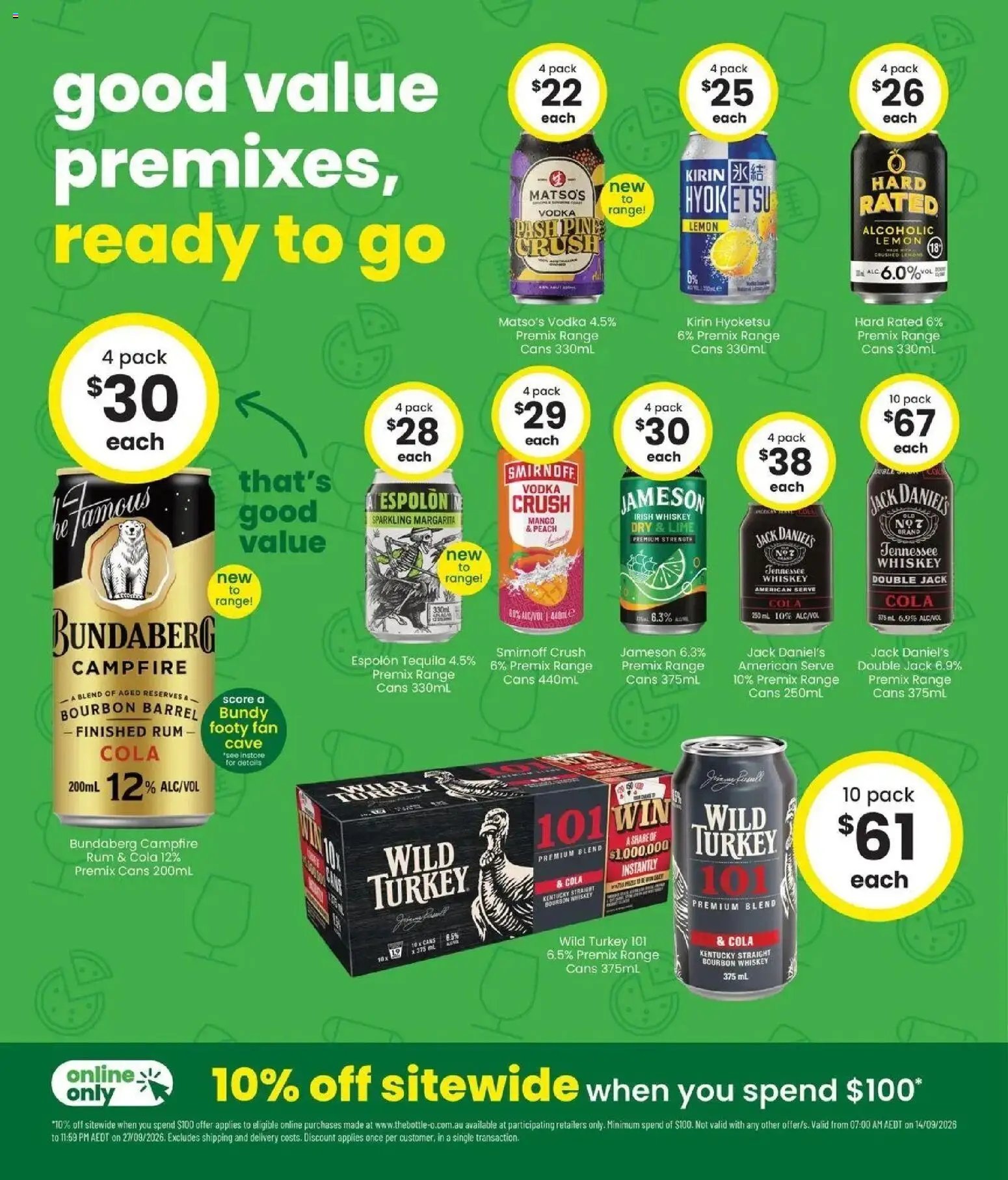 The Bottle-O catalogue from 14/09/2026 Good value booze for good value fans 14/09