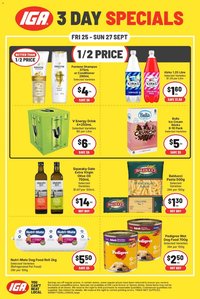 IGA catalogue from 25/09/2026 IGA catalogue Northbridge 3 Day Specials
