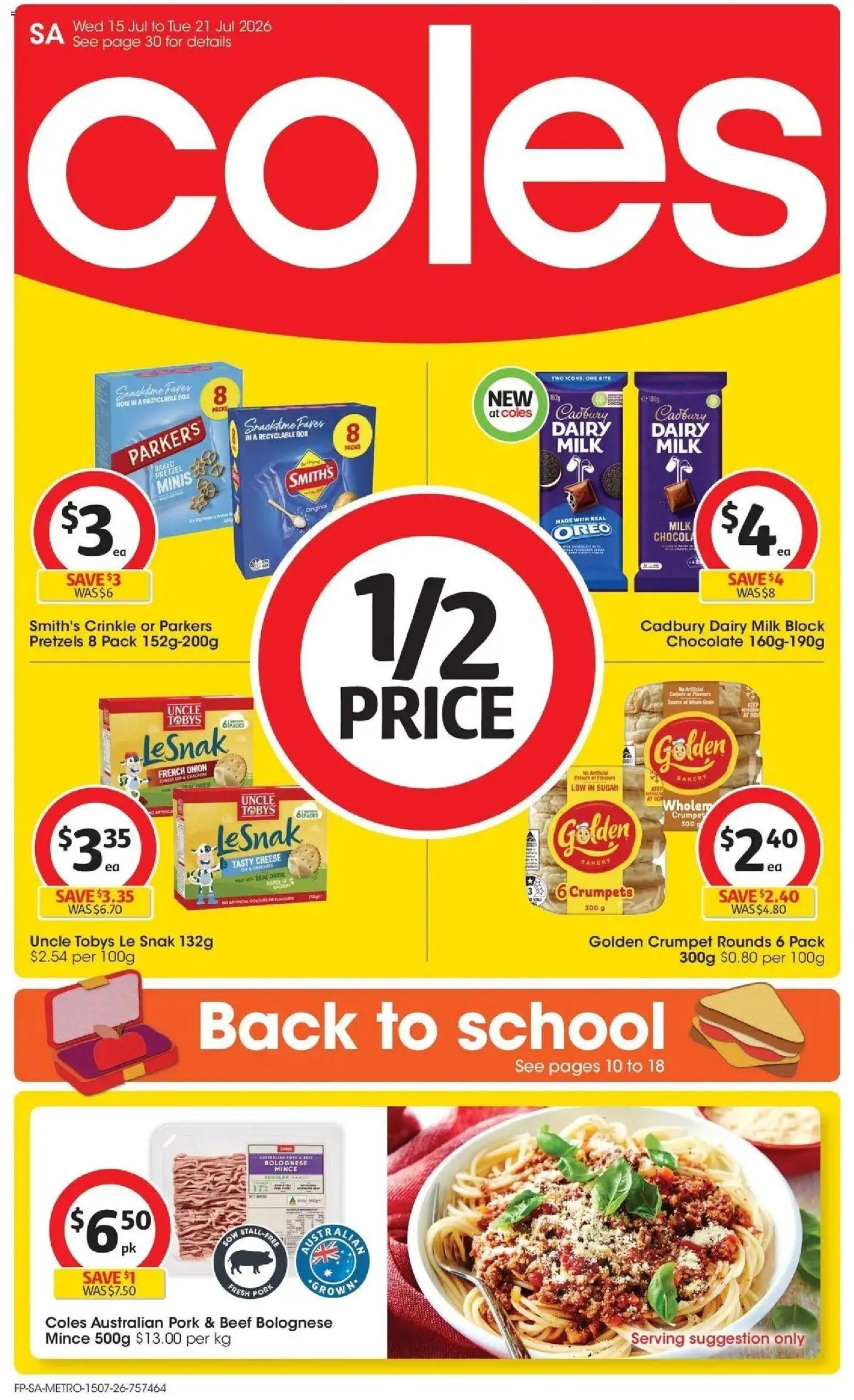 Coles catalogue from 15/07/2026 Coles catalogue SA