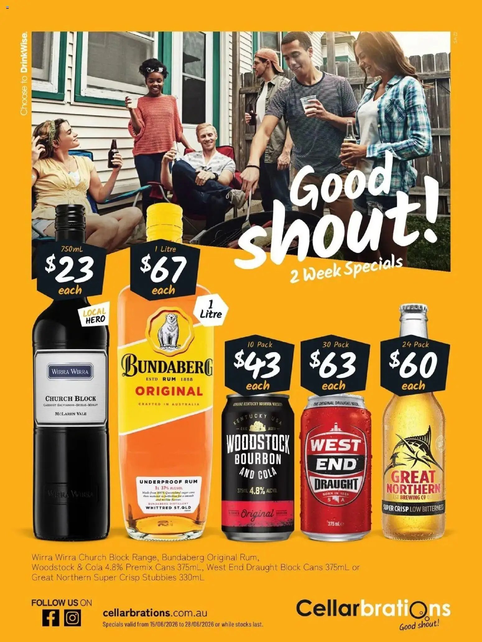 Cellarbrations catalogue from 14/06/2026 Good Shout! 15/06