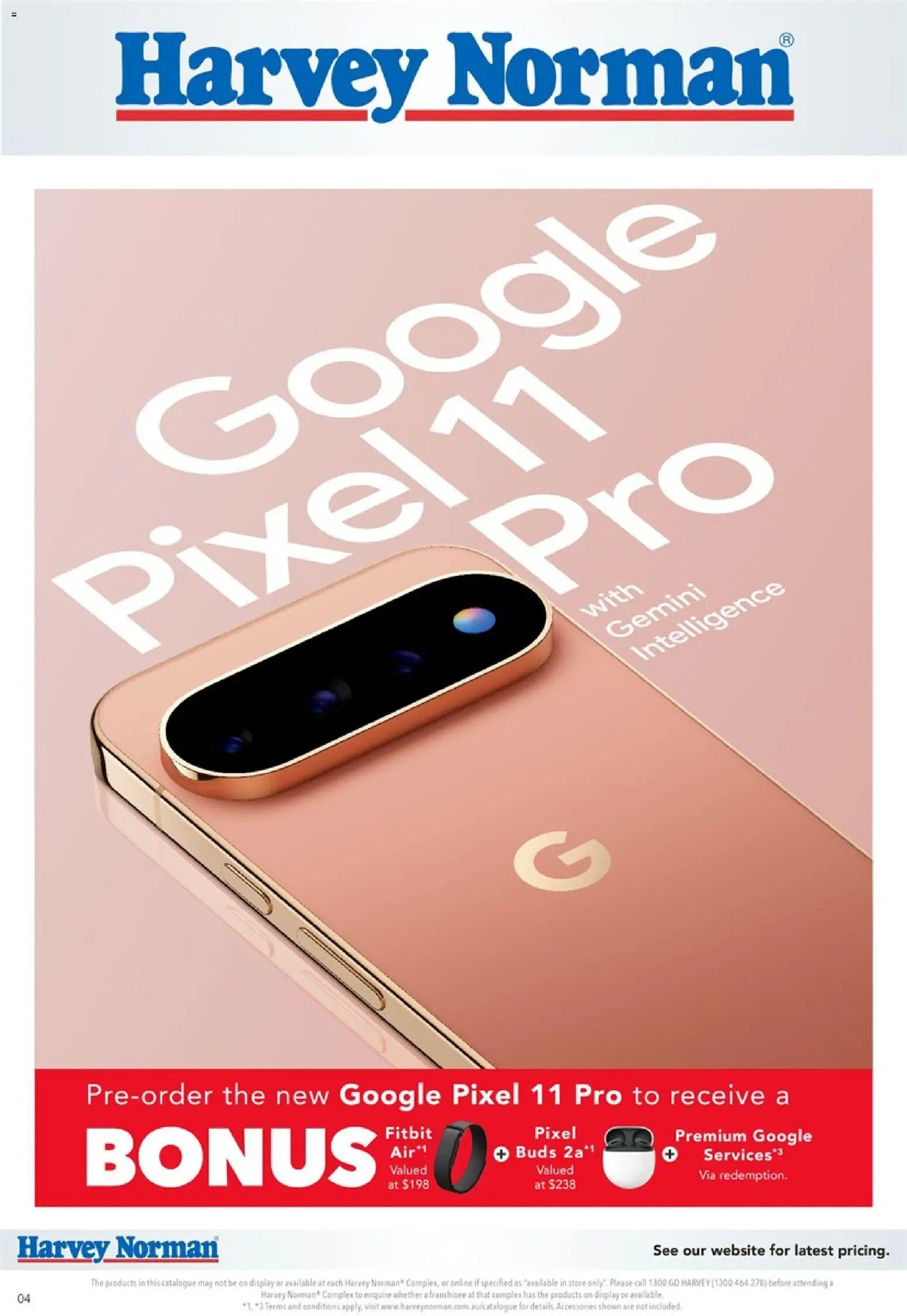 Harvey Norman catalogue from 17/08/2026 Harvey Norman Google Pre-Order