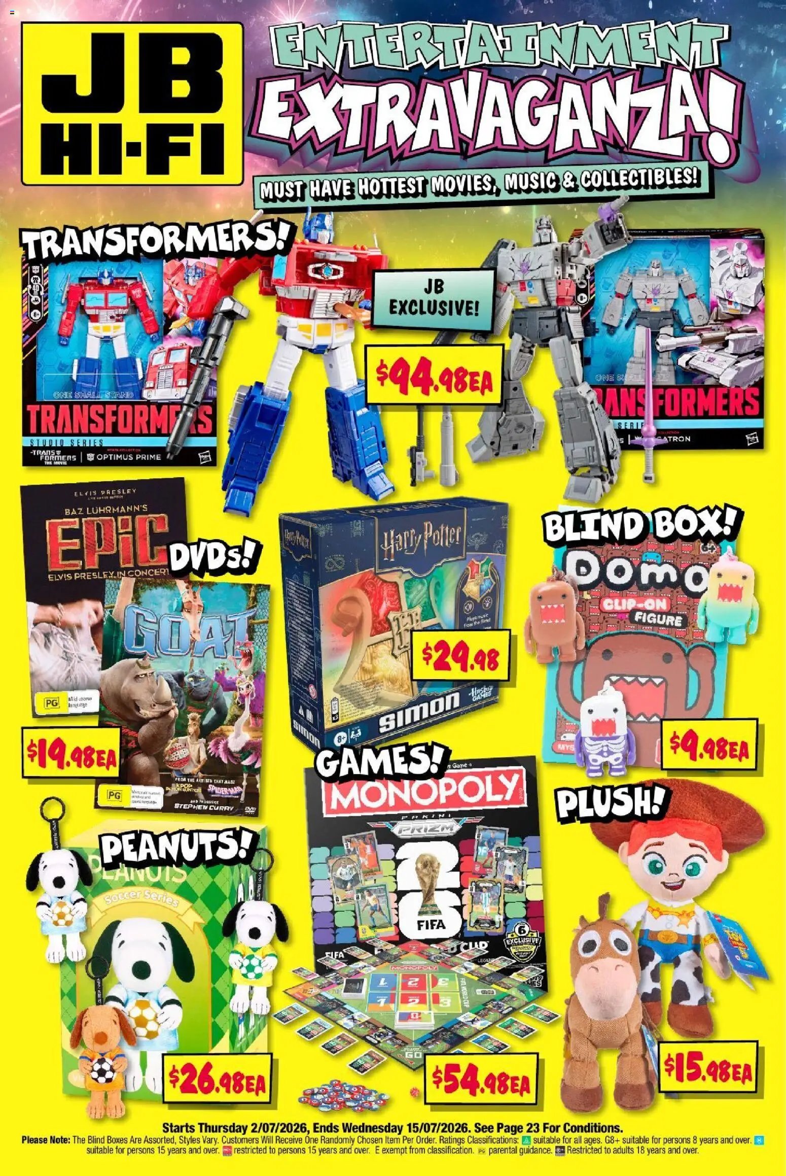JB Hi-Fi catalogue from 02/07/2026 JB Hi-Fi Entertainment Extravaganza