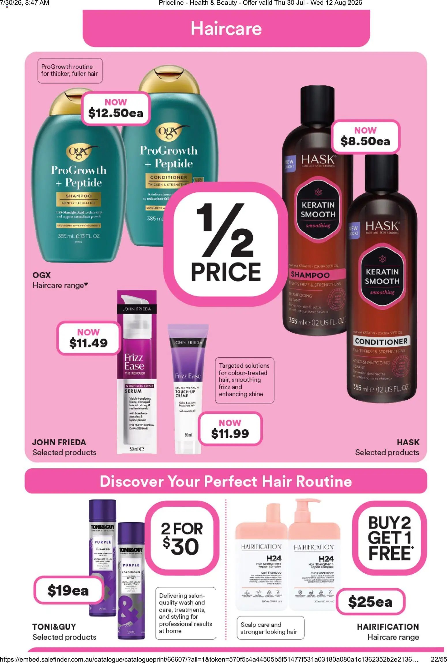 Priceline Pharmacy catalogue from 30/07/2026 Priceline Pharmacy catalogue