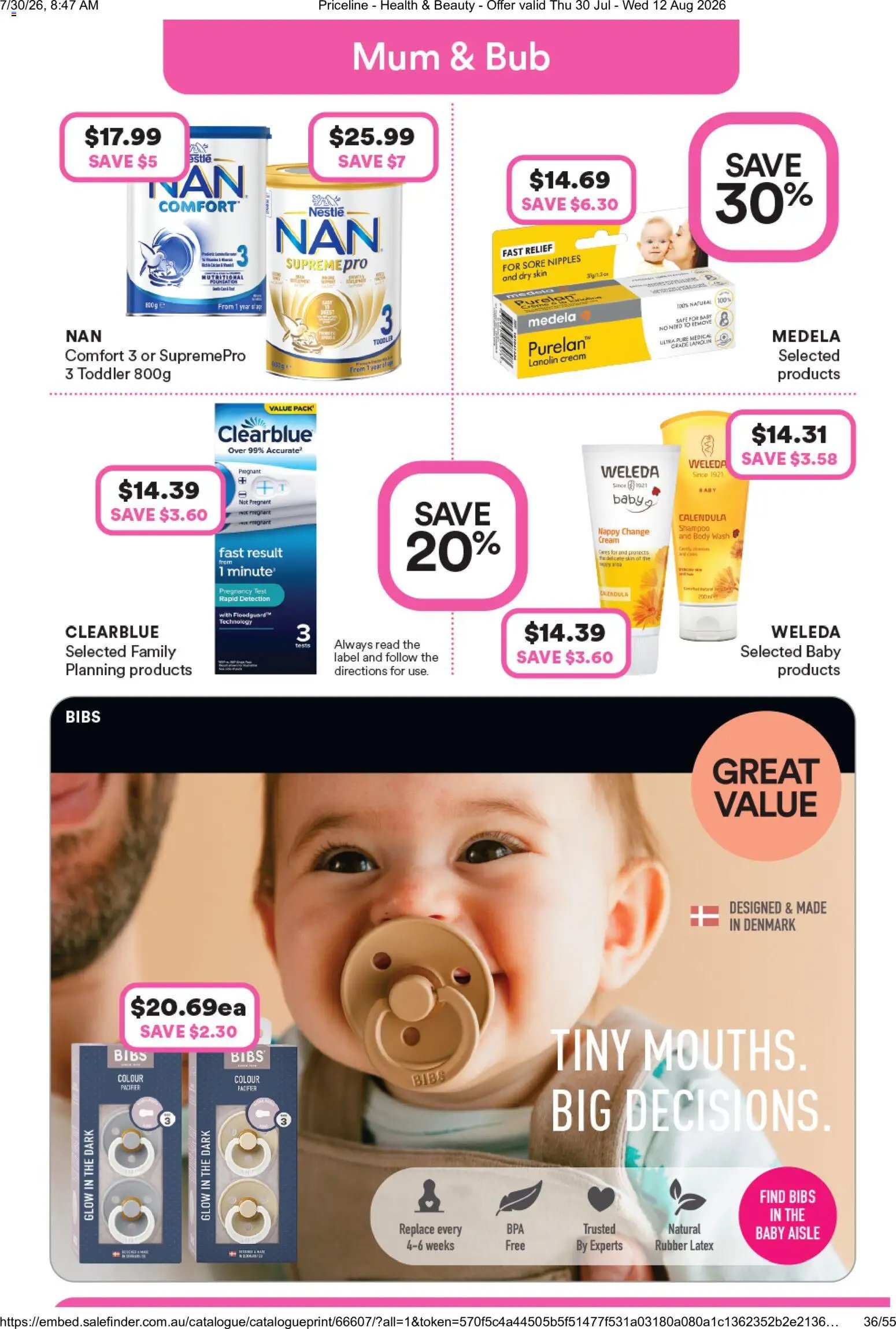 Priceline Pharmacy catalogue from 30/07/2026 Priceline Pharmacy catalogue