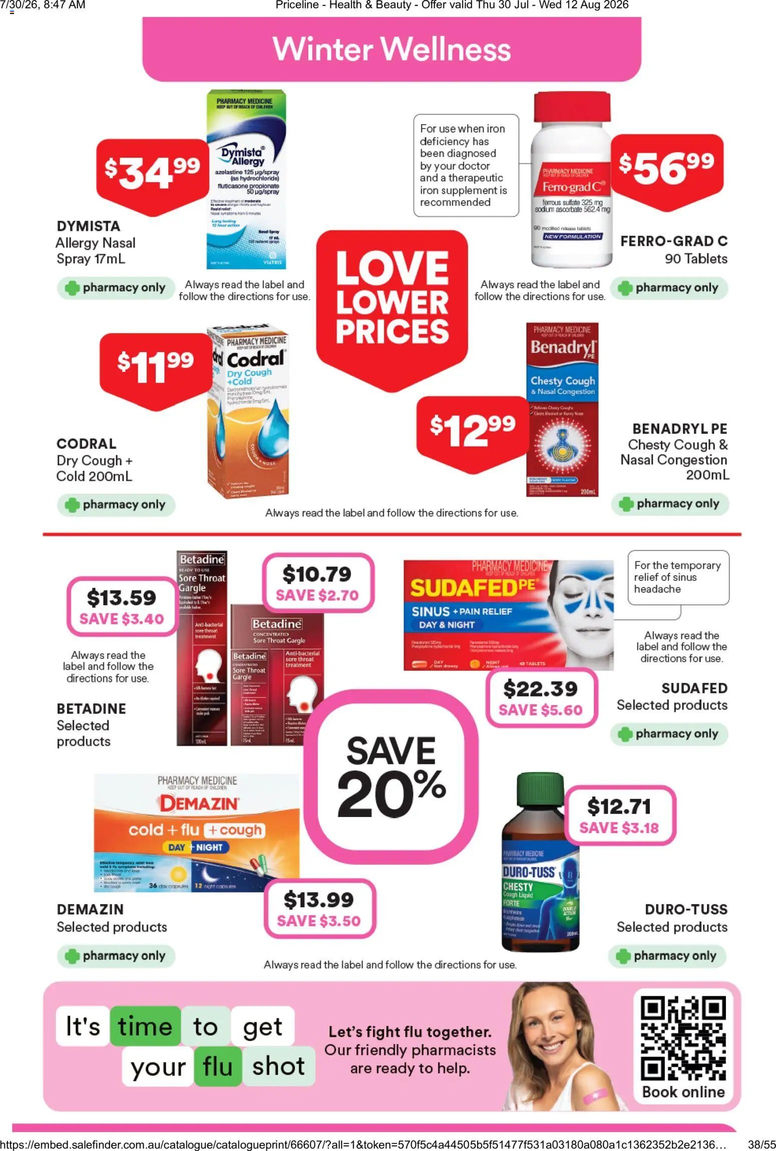 Priceline Pharmacy catalogue from 30/07/2026 Priceline Pharmacy catalogue