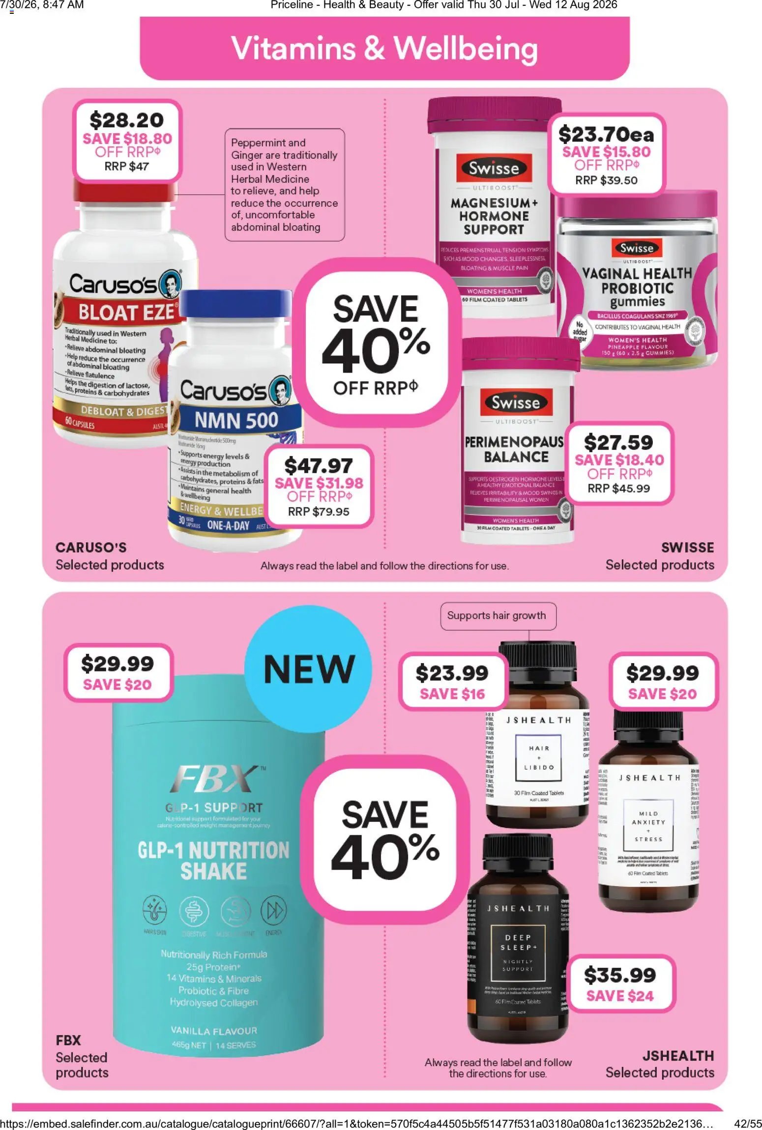 Priceline Pharmacy catalogue from 30/07/2026 Priceline Pharmacy catalogue