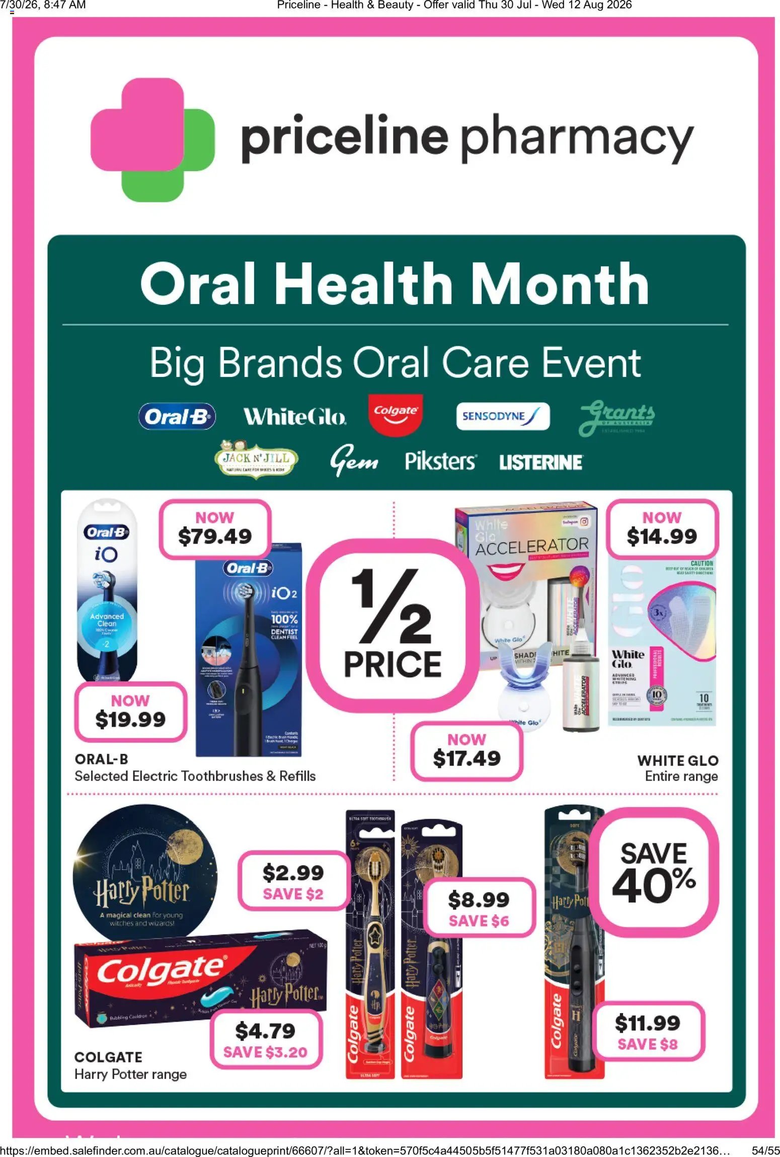 Priceline Pharmacy catalogue from 30/07/2026 Priceline Pharmacy catalogue