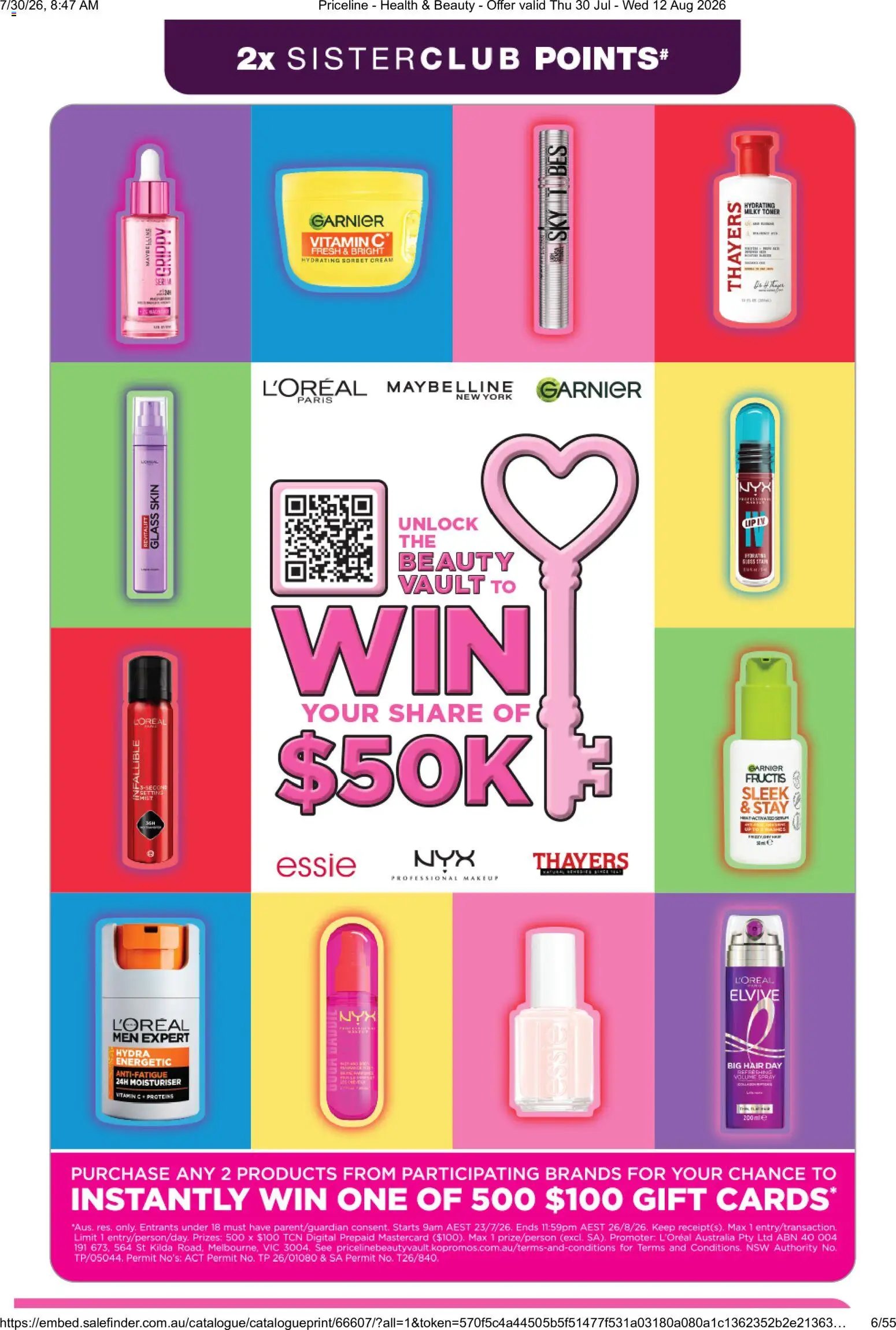 Priceline Pharmacy catalogue from 30/07/2026 Priceline Pharmacy catalogue