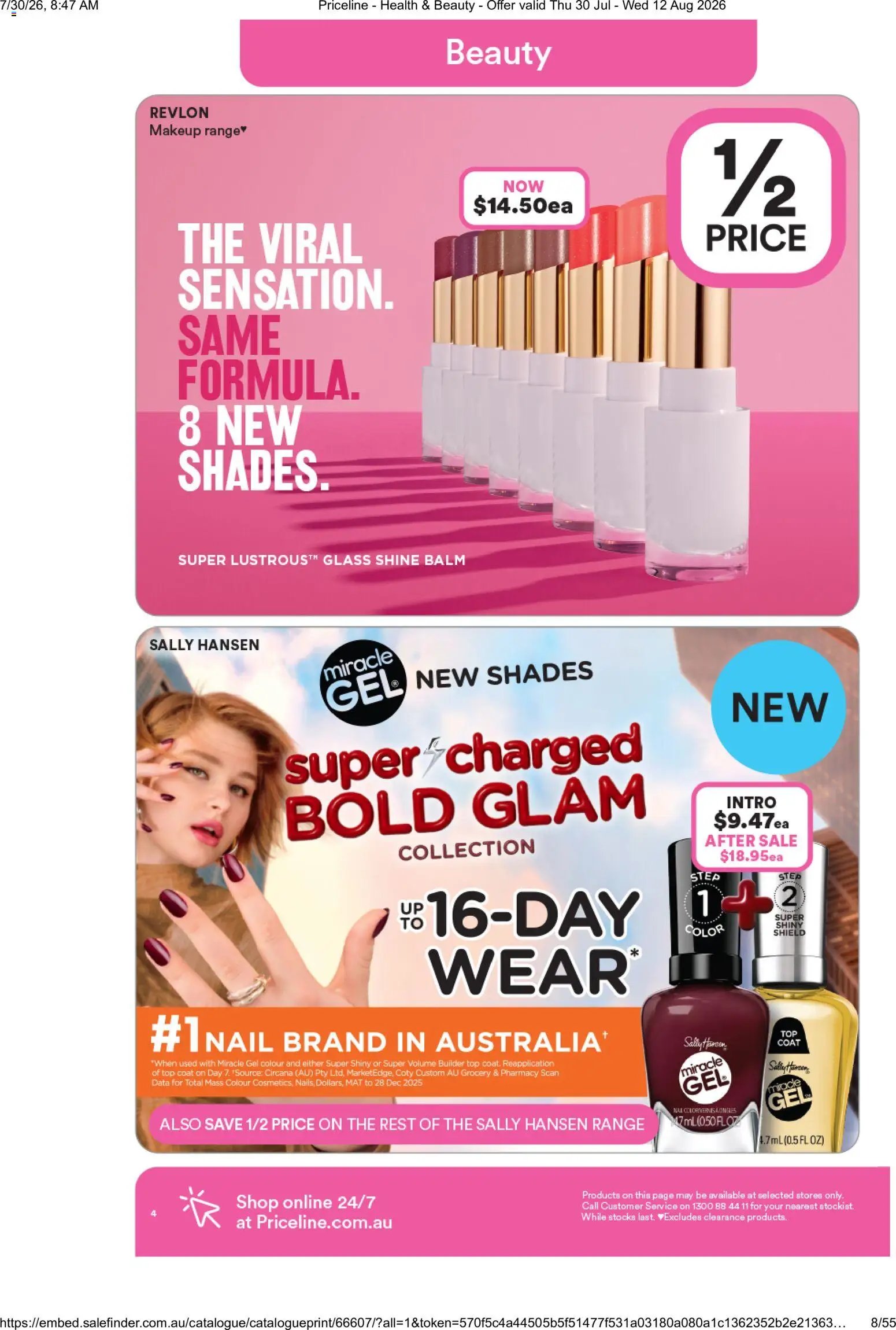 Priceline Pharmacy catalogue from 30/07/2026 Priceline Pharmacy catalogue