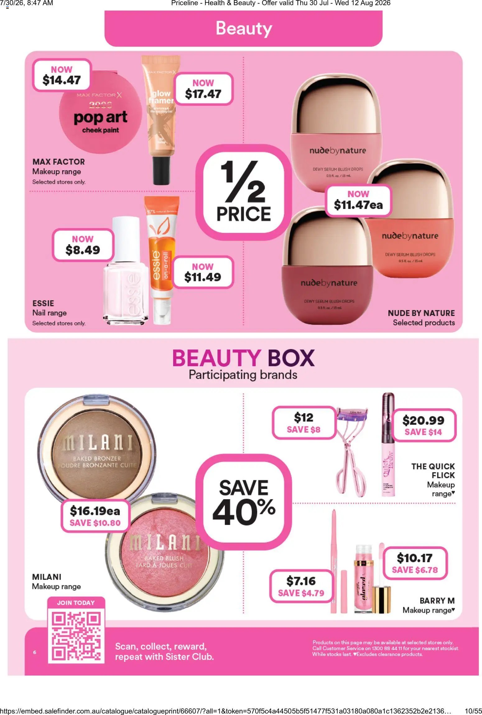 Priceline Pharmacy catalogue from 30/07/2026 Priceline Pharmacy catalogue