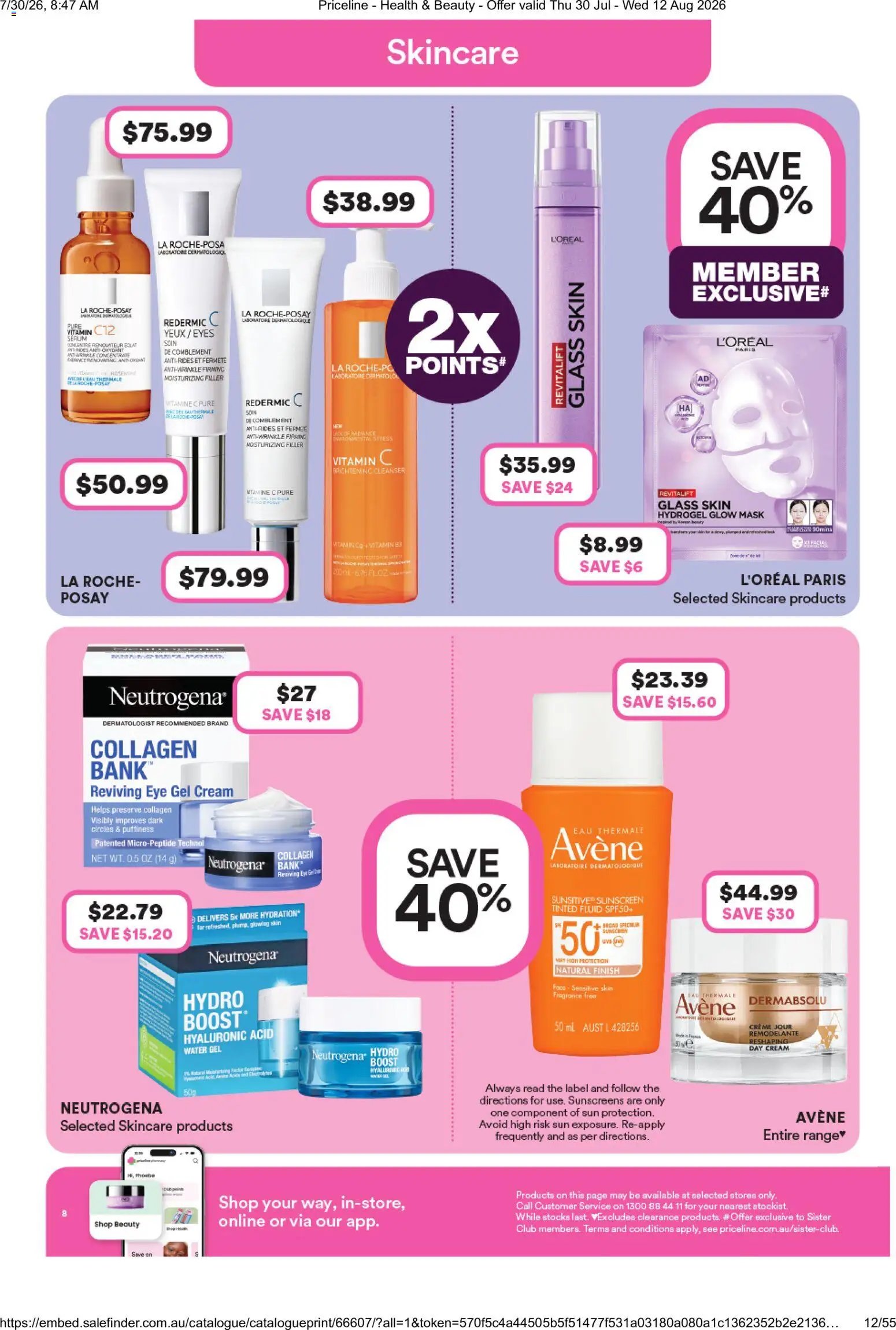 Priceline Pharmacy catalogue from 30/07/2026 Priceline Pharmacy catalogue
