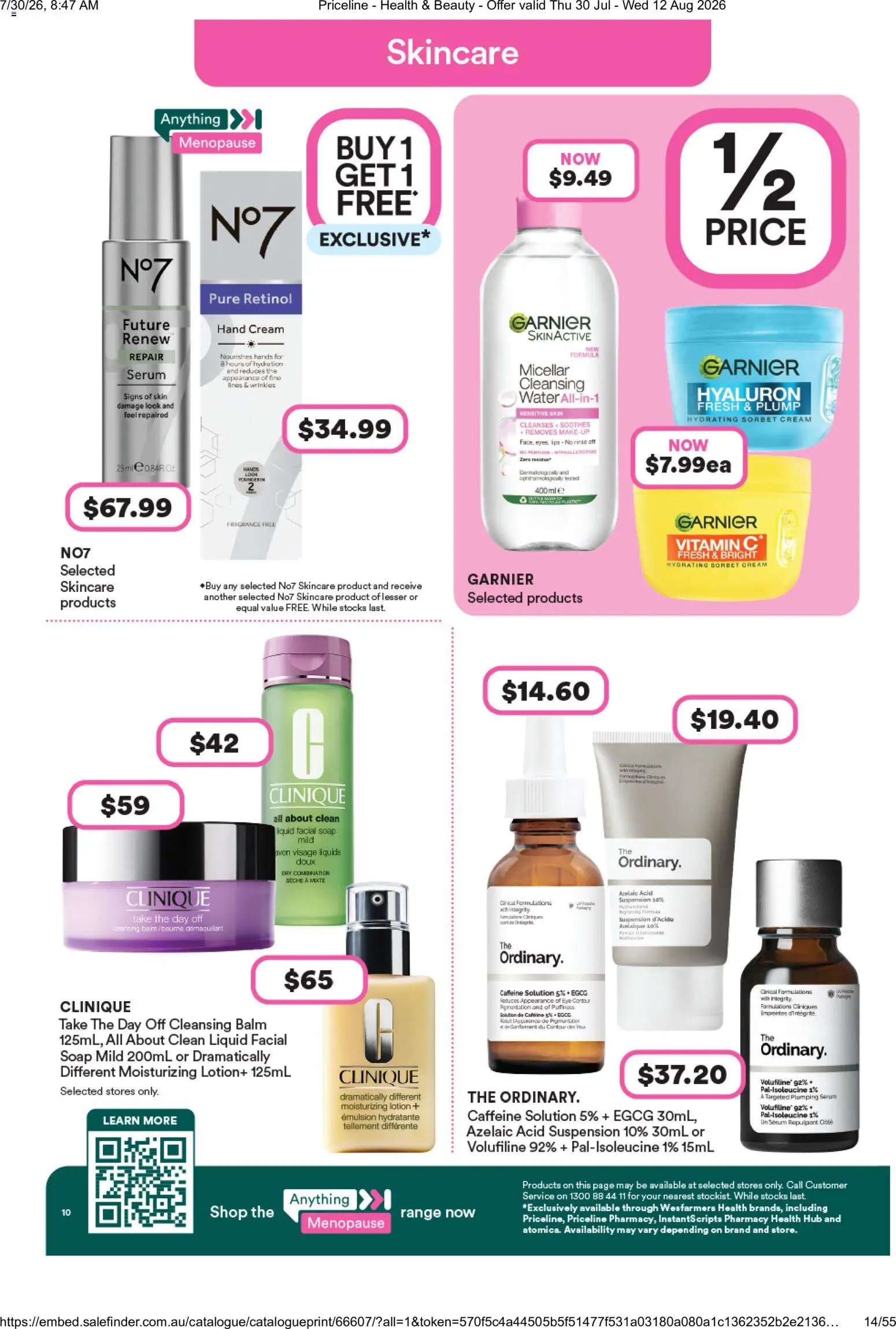 Priceline Pharmacy catalogue from 30/07/2026 Priceline Pharmacy catalogue