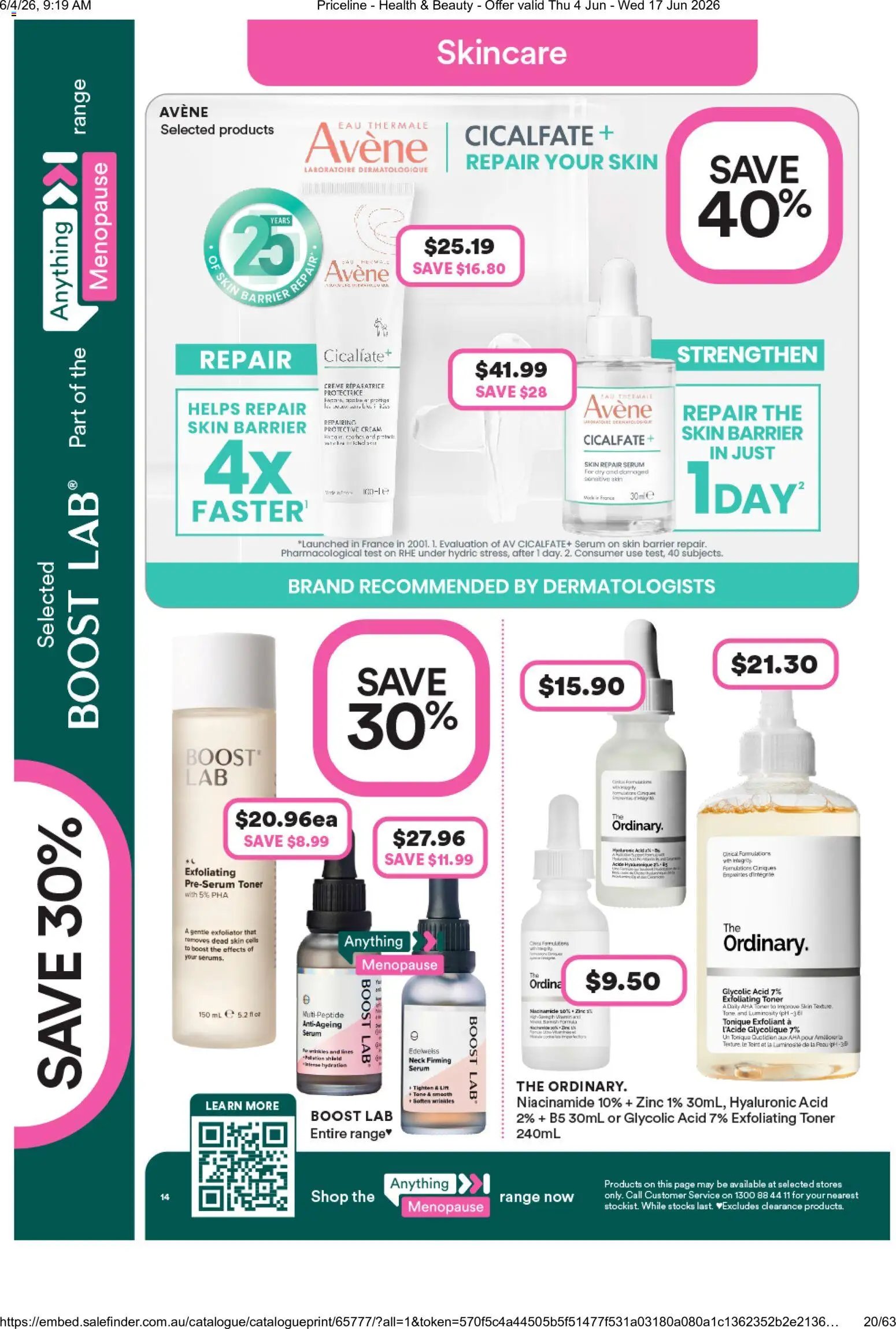Priceline Pharmacy catalogue from 04/06/2026 Priceline Pharmacy catalogue