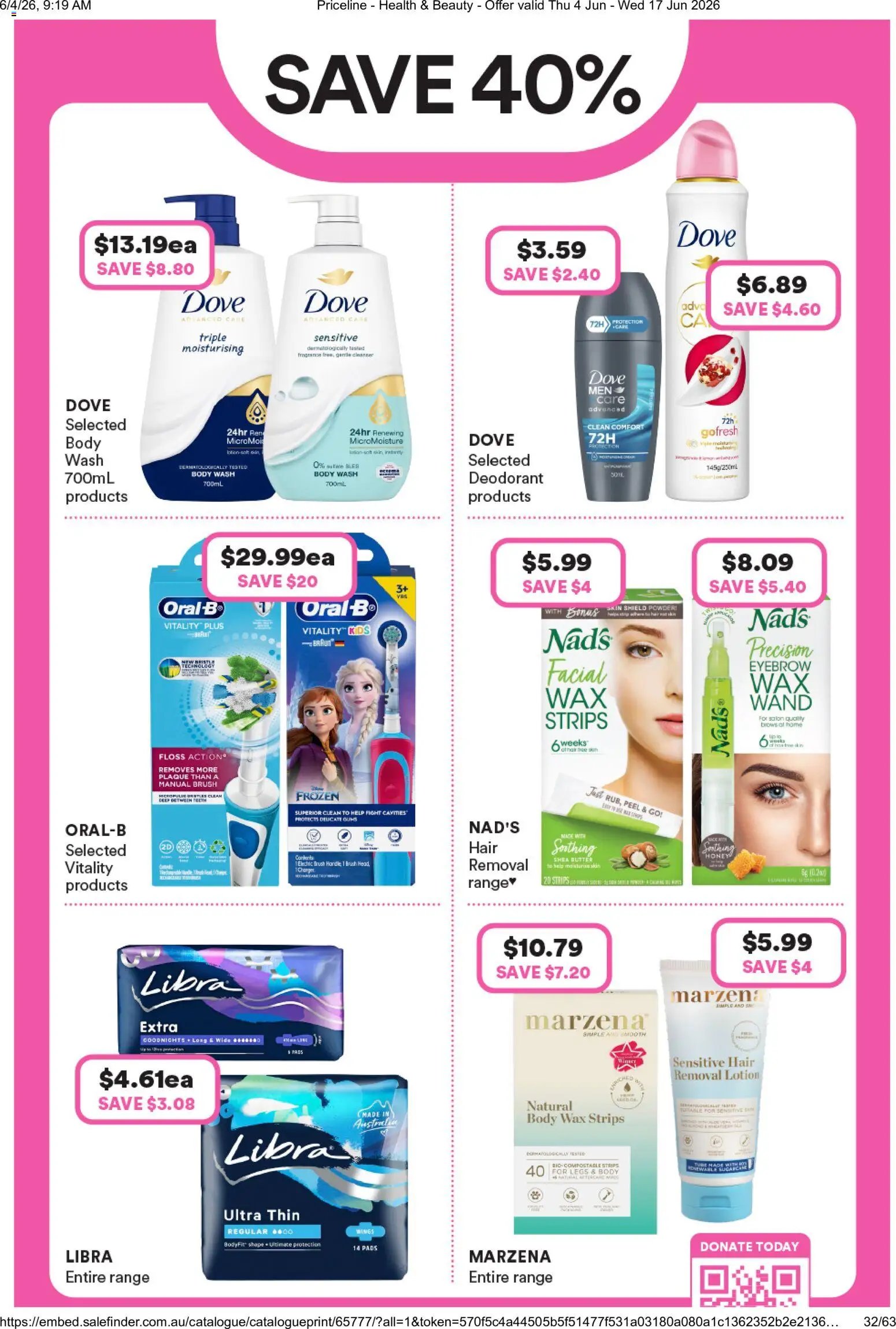 Priceline Pharmacy catalogue from 04/06/2026 Priceline Pharmacy catalogue