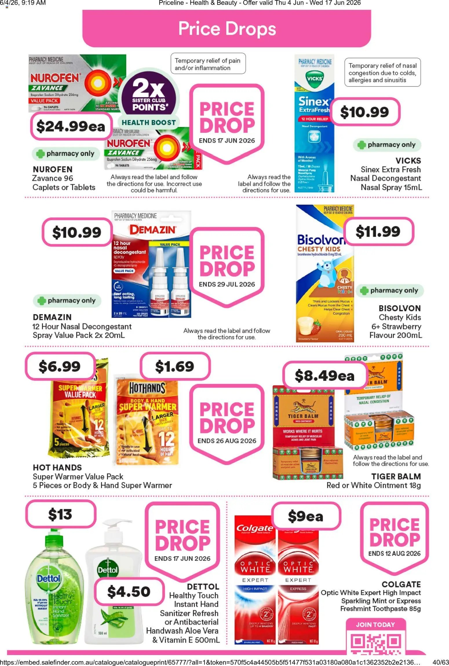Priceline Pharmacy catalogue from 04/06/2026 Priceline Pharmacy catalogue
