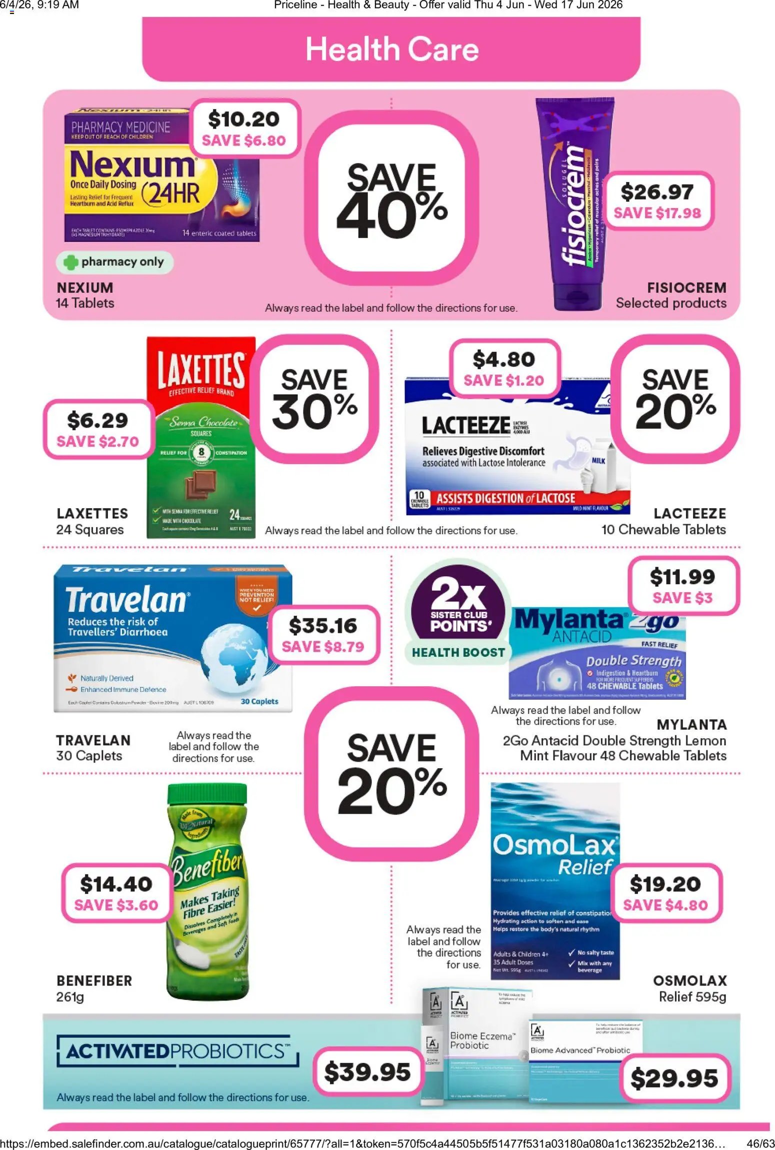 Priceline Pharmacy catalogue from 04/06/2026 Priceline Pharmacy catalogue