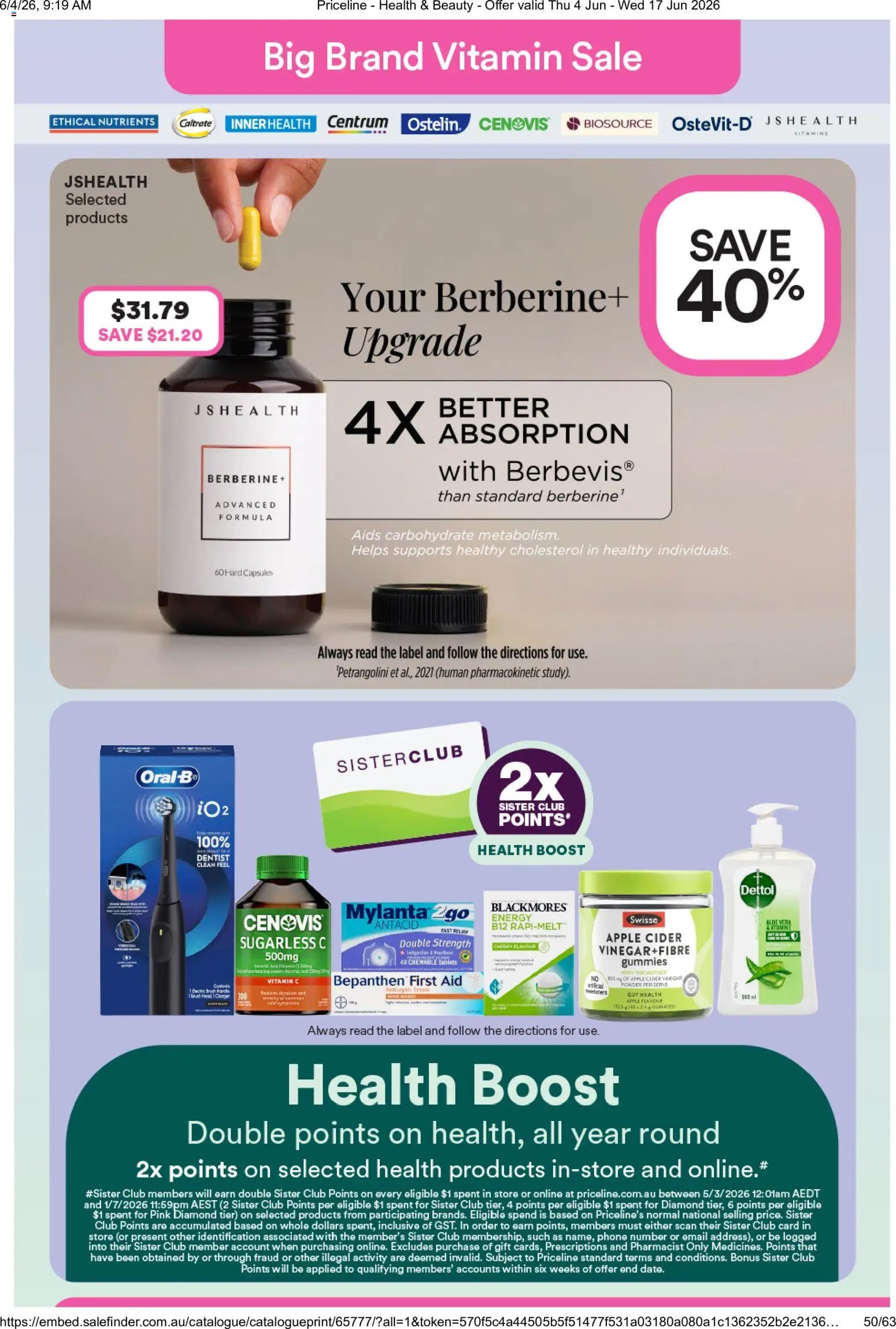 Priceline Pharmacy catalogue from 04/06/2026 Priceline Pharmacy catalogue