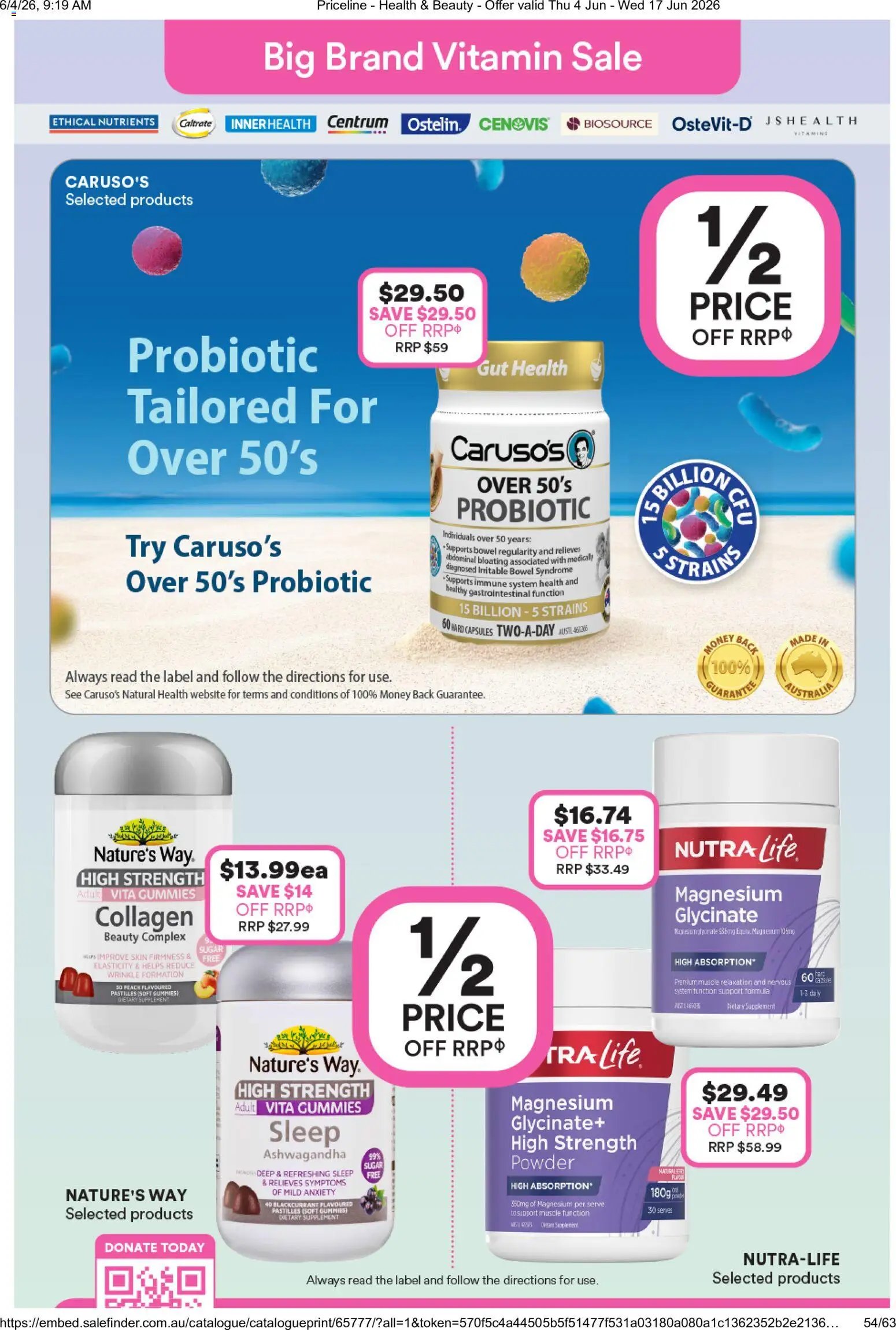 Priceline Pharmacy catalogue from 04/06/2026 Priceline Pharmacy catalogue