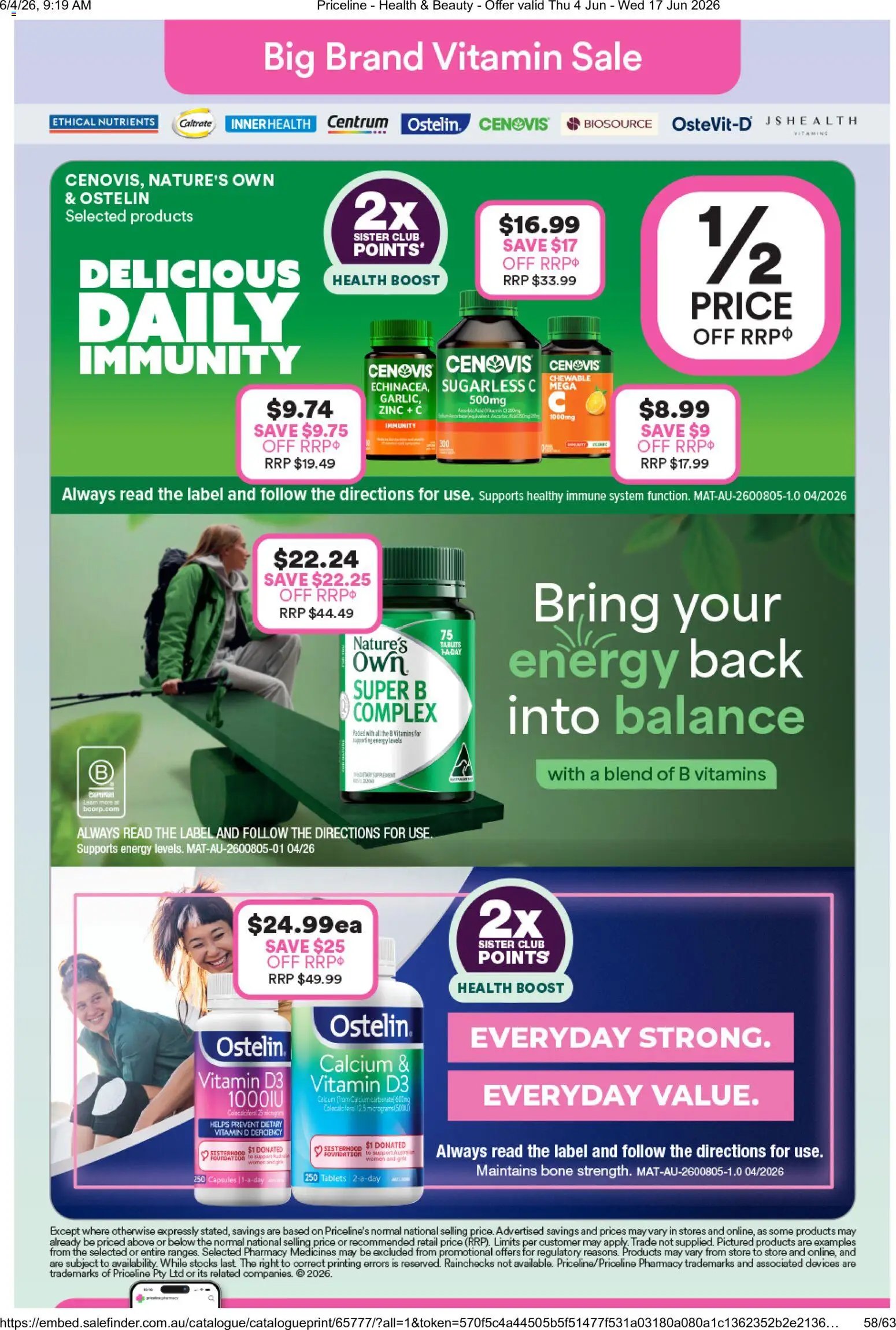 Priceline Pharmacy catalogue from 04/06/2026 Priceline Pharmacy catalogue