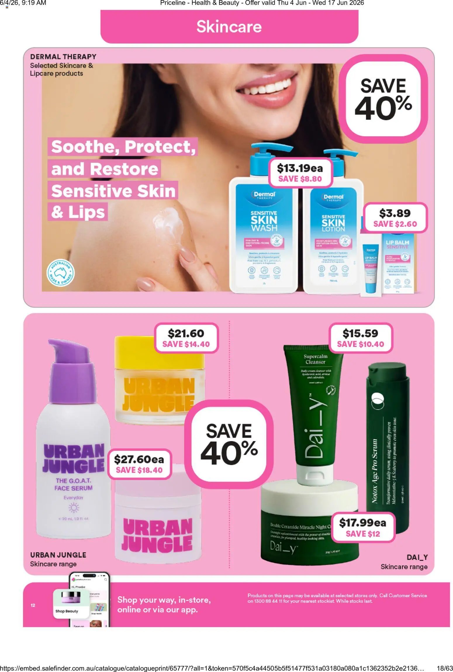 Priceline Pharmacy catalogue from 04/06/2026 Priceline Pharmacy catalogue