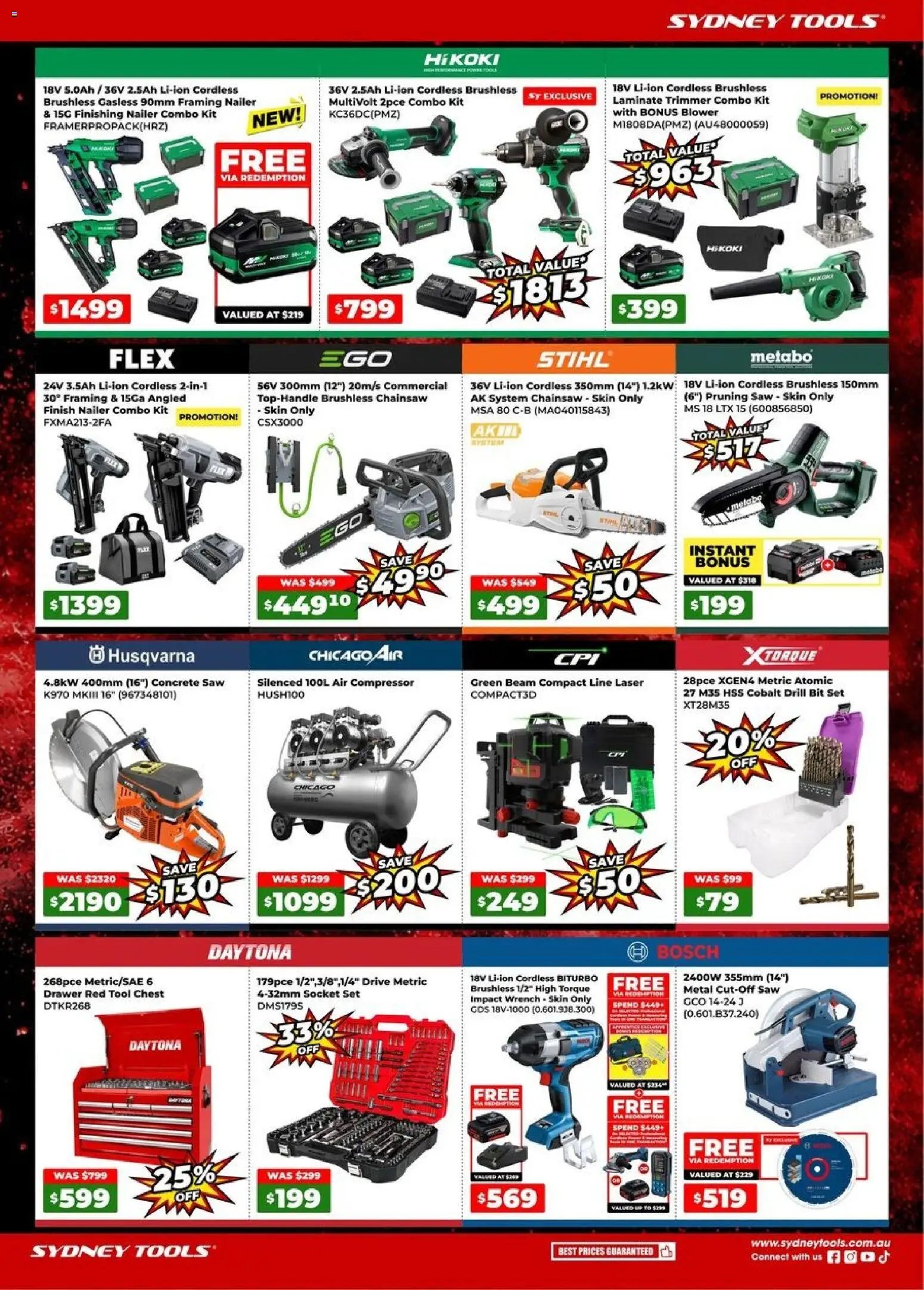 Sydney Tools catalogue from 02/07/2026 Sydney Tools catalogue
