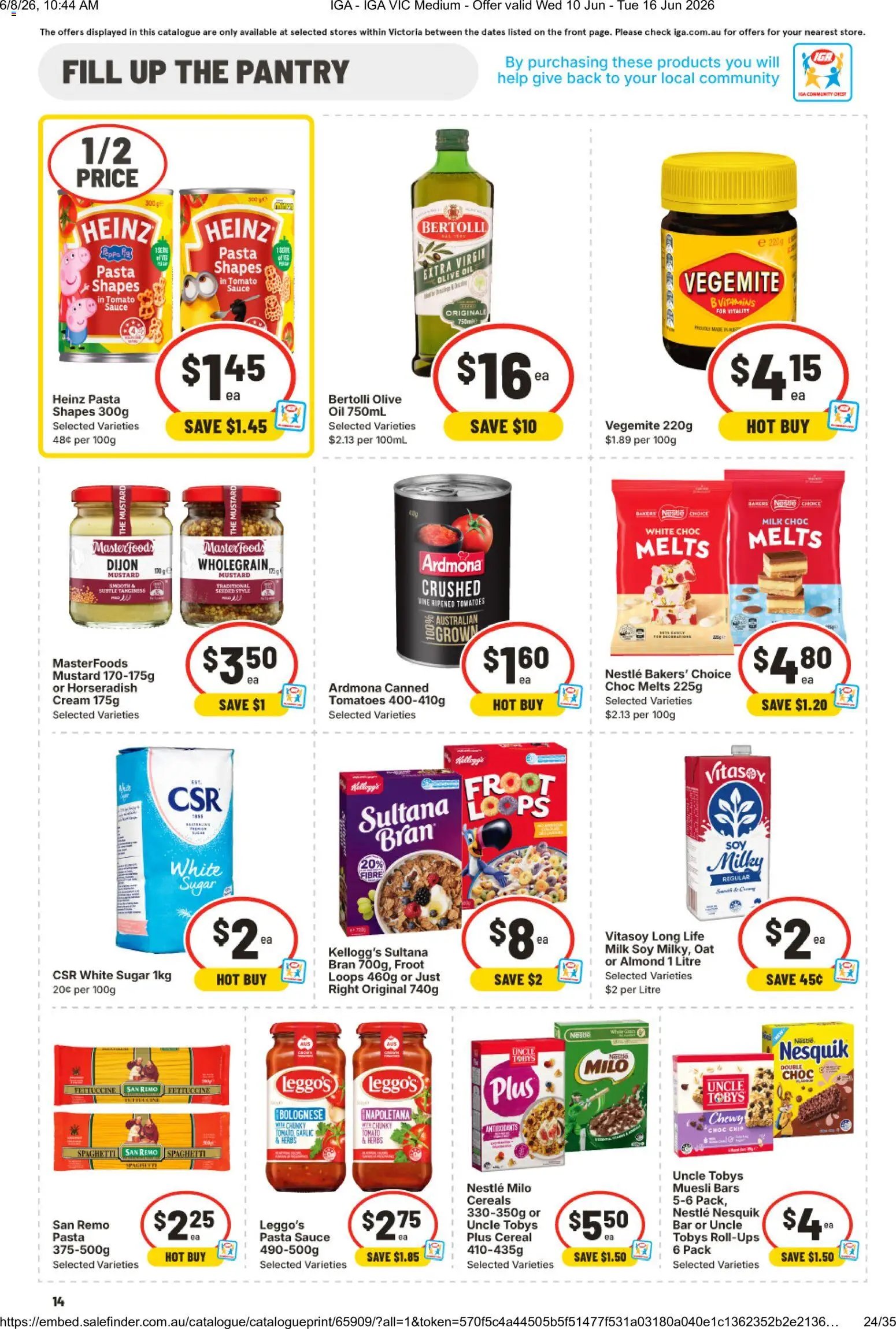 IGA catalogue from 10/06/2026 IGA catalogue