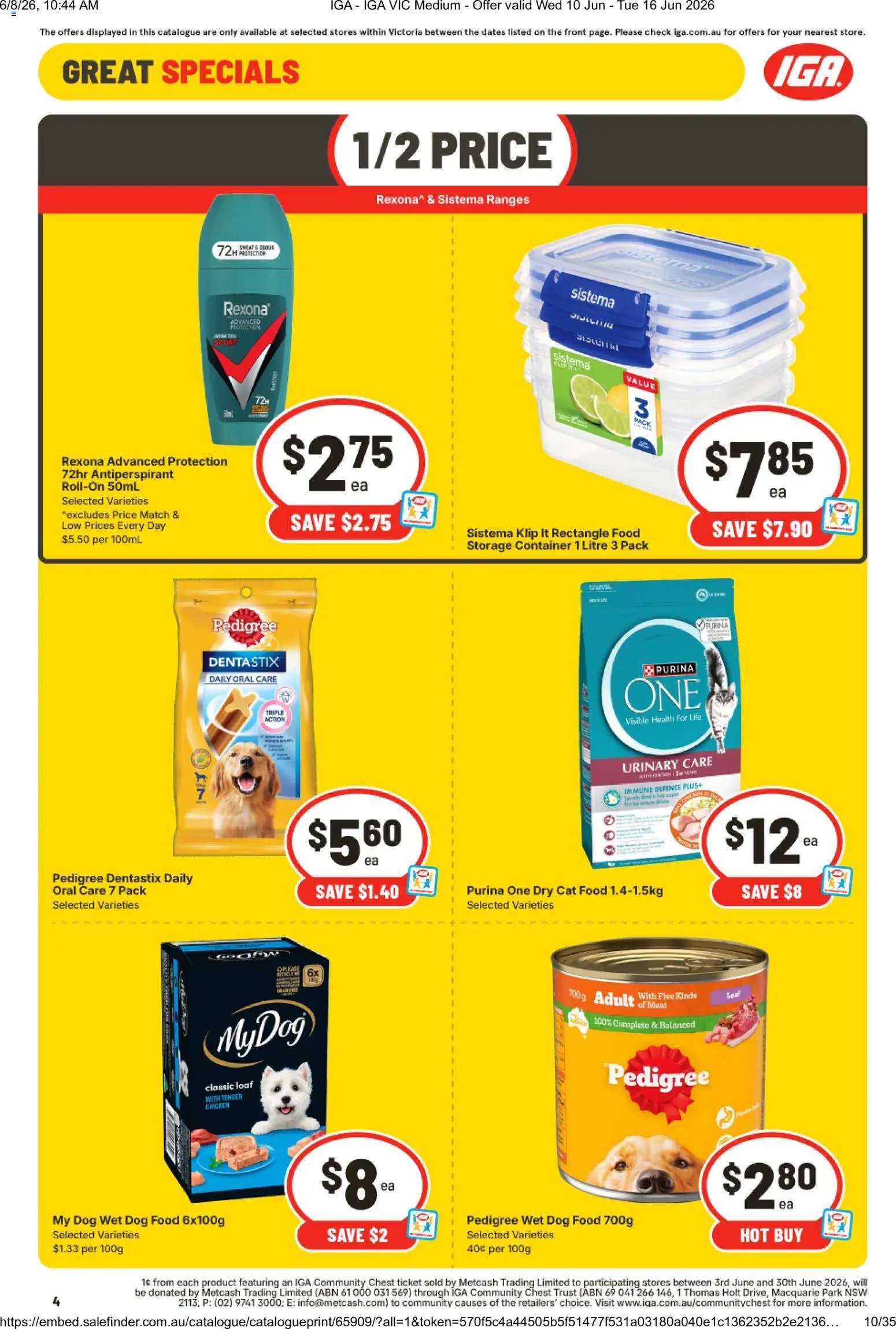 IGA catalogue from 10/06/2026 IGA catalogue